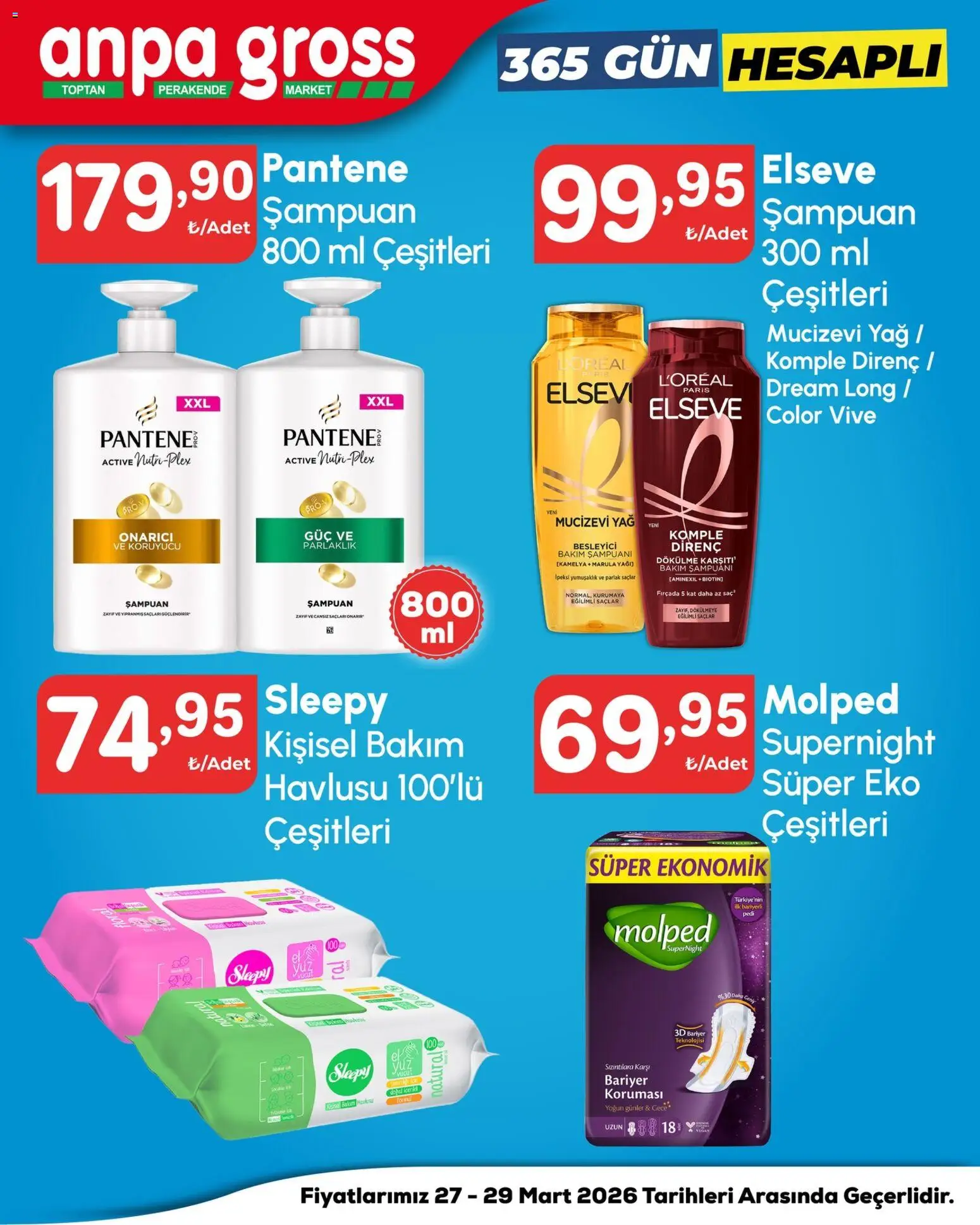 Anpa Gross İndirim - 27.03.2026 tarihinden itibaren geçerlidir | Sayfa: 6 | Ürünler: Şampuan, Yağ
