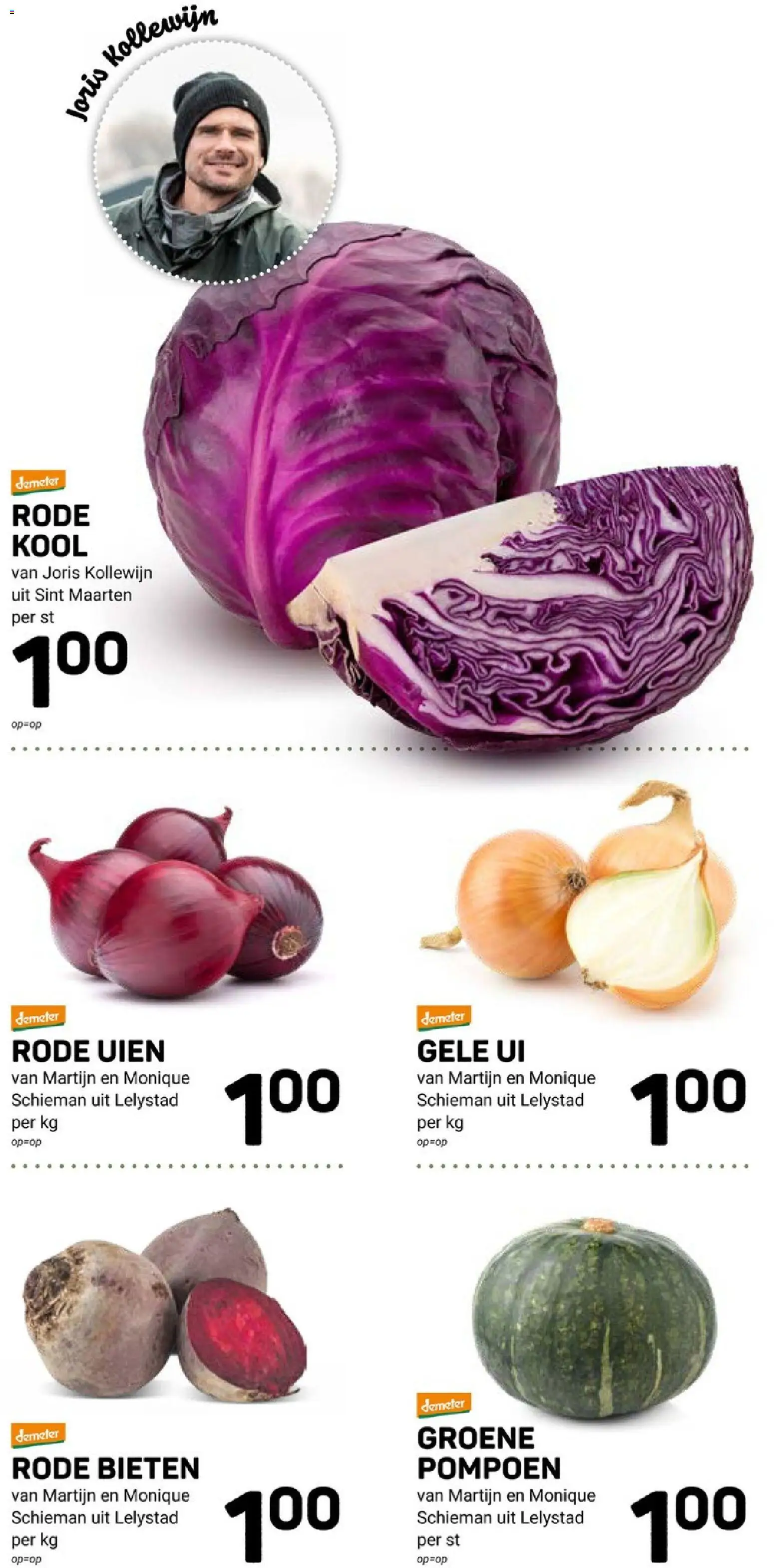 {H1} | Pagina: 8 | Producten: Pompoen, Kool, Ui