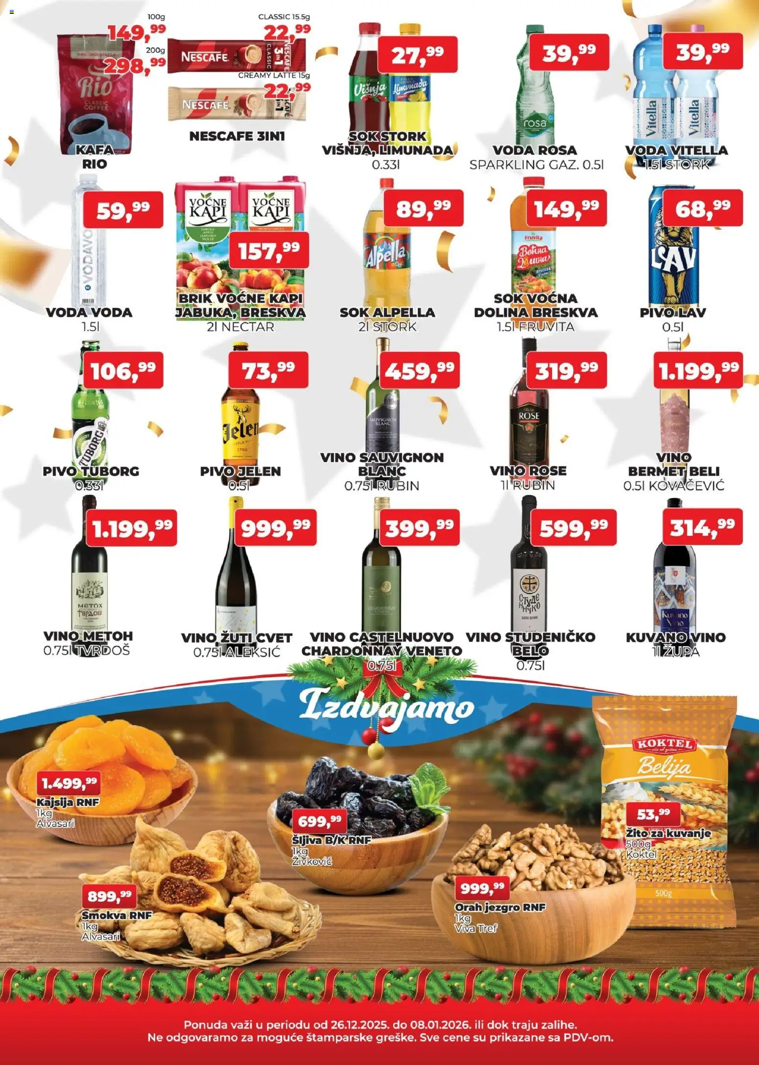 Plus Cash & Carry katalog - važi od 26.12.2025 | Strana: 3 | Proizvode: Orah jezgro, Šljiva, Kafa, Sok