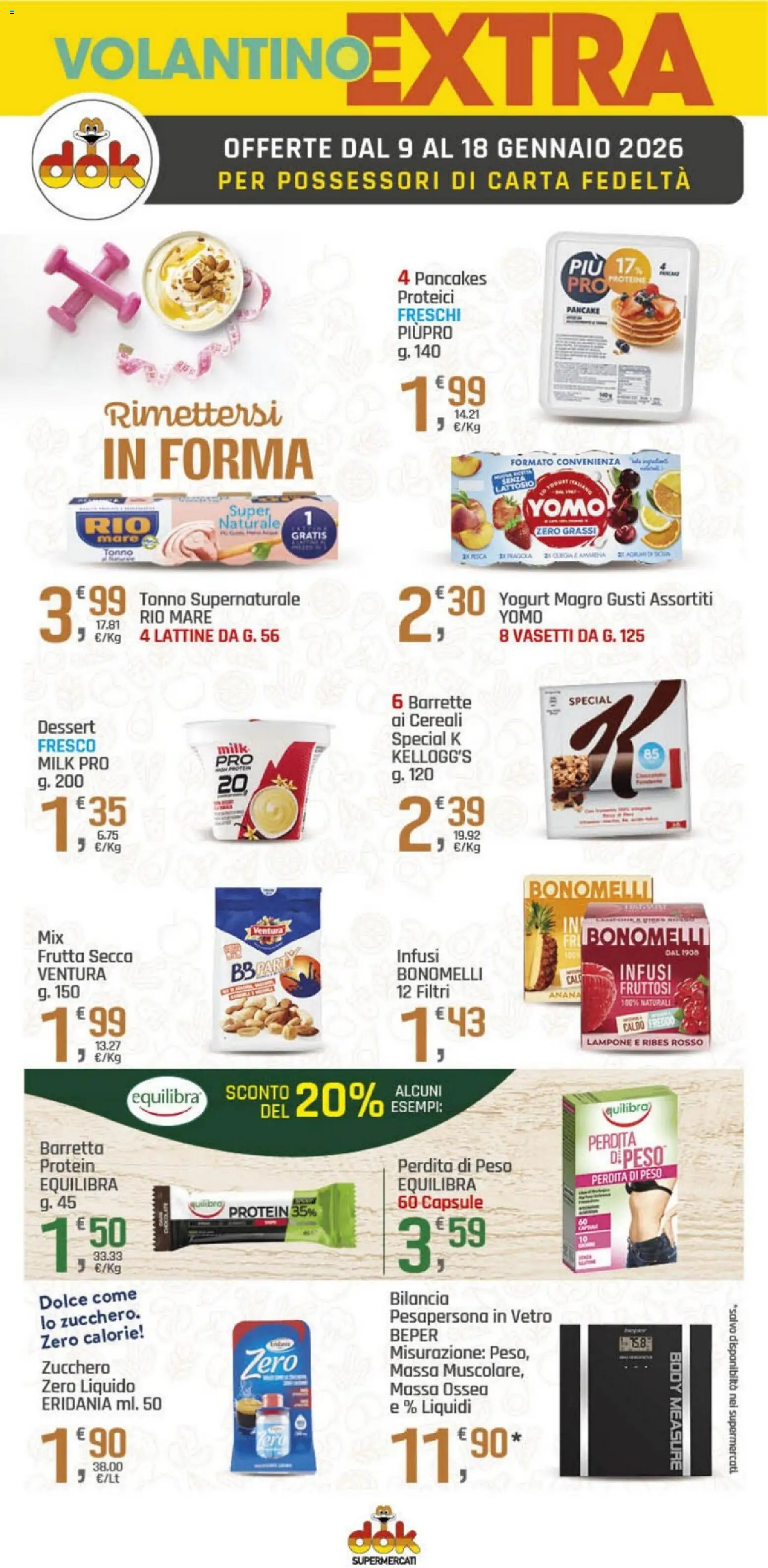 Volantino DOK del 09.01.2026 | Pagina: 14 | Prodotti: Cereali, Frutta, Lampone, Tonno