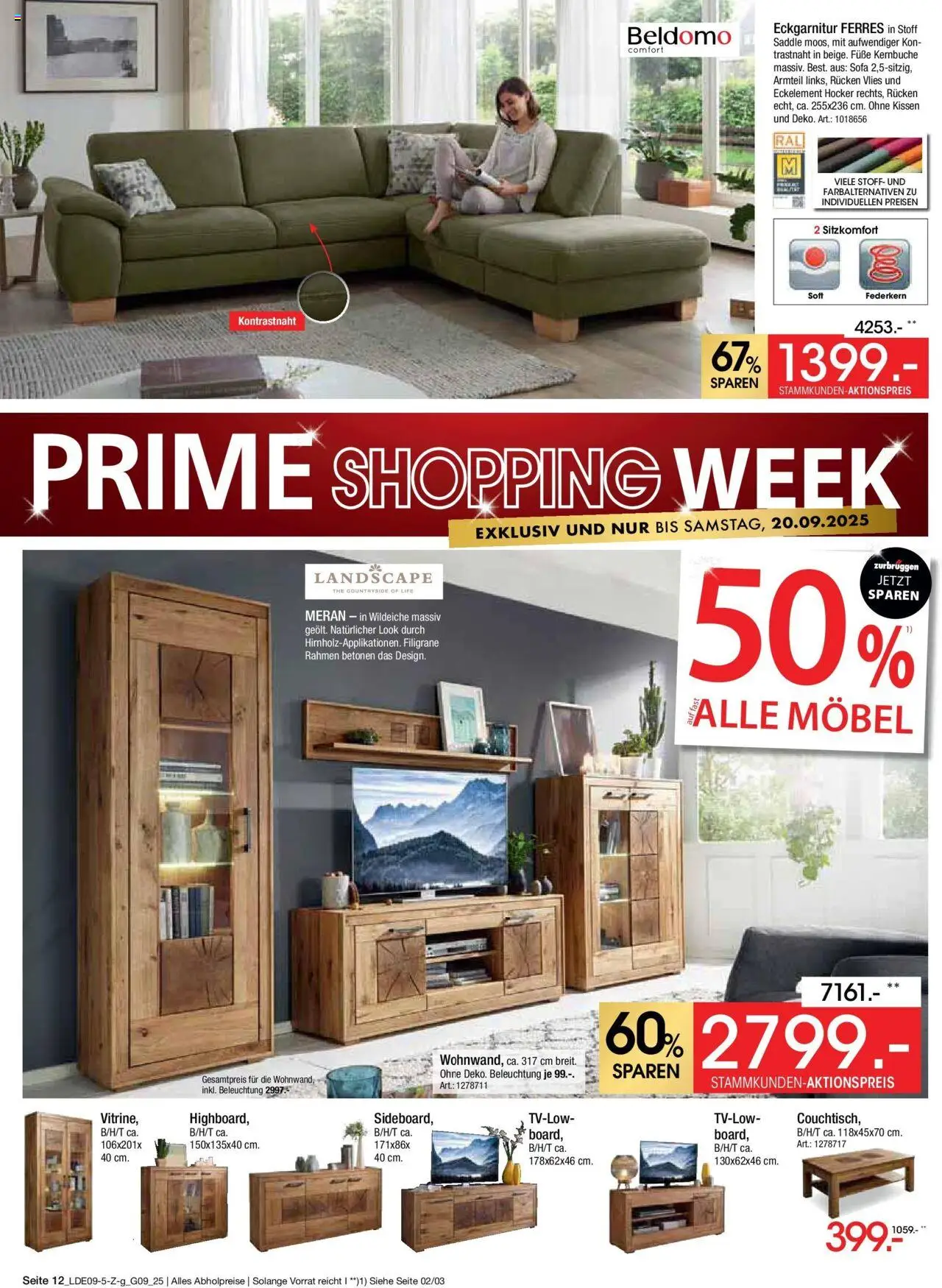 Zurbrüggen - Zurbrüggen: Prime Shopping week – gültig ab 12.09.2025 | Seite: 12 | Produkte: Hocker, Kissen, Sofa
