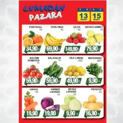 13.03.2026 tarihinden itibaren geçerli olan Furpa kataloğu önizlemesi | Sayfa: 2 | Ürünler: Portakal, Domates, Patates, Lahana
