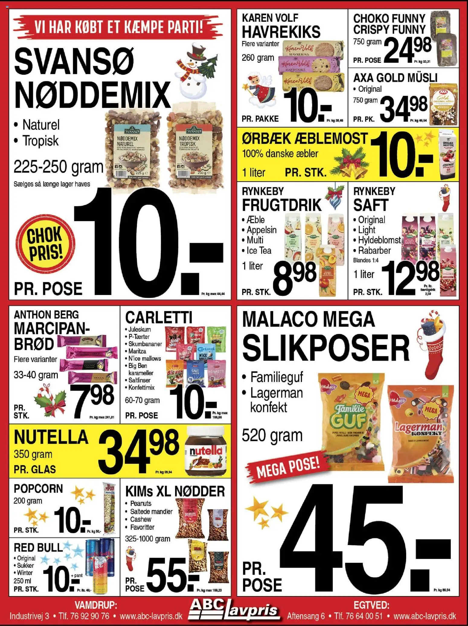 Abc Lavpris tilbudsavis – gyldig fra 03.12.2025 | Side: 7 | Produkter: Rabarber, Brød, Nødder, Nutella