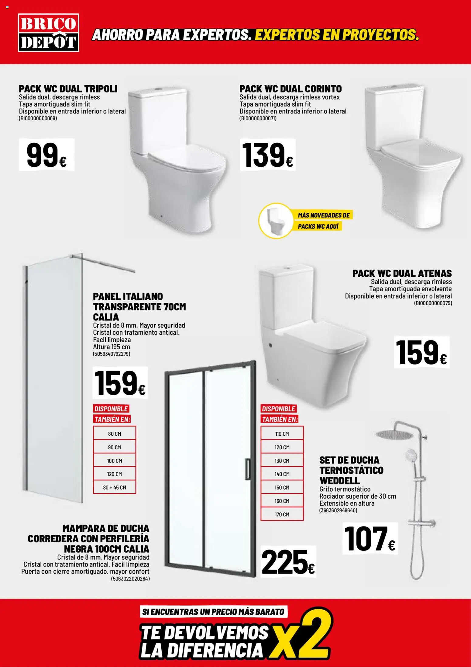 Brico Depôt folleto │ válido desde el 27.03.2026 | Página: 8 | Productos: Té, Ducha