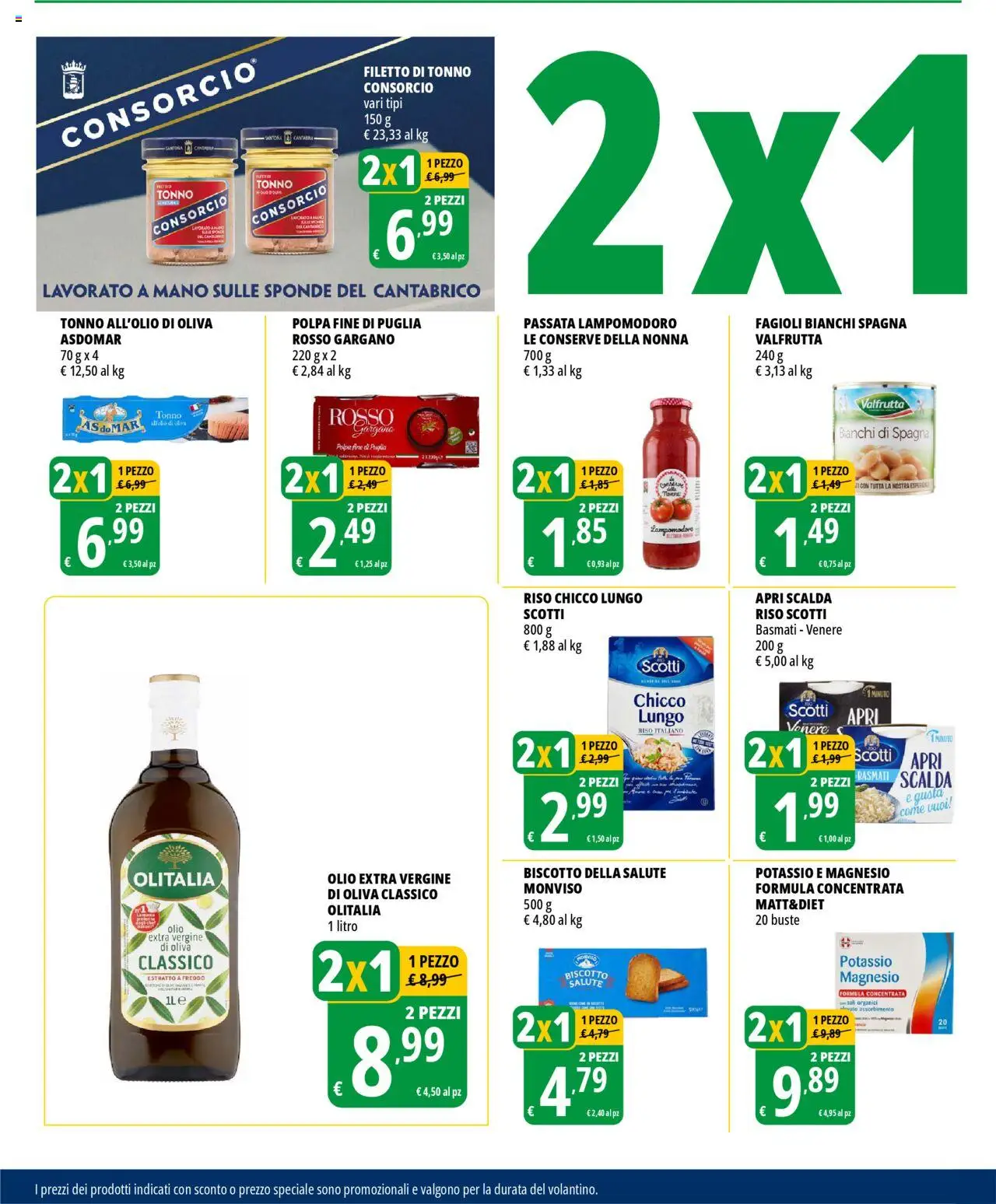 Volantino Tigros del 04.06.2025 | Pagina: 4 | Prodotti: Olive, Polo, Tonno, Olio extra vergine