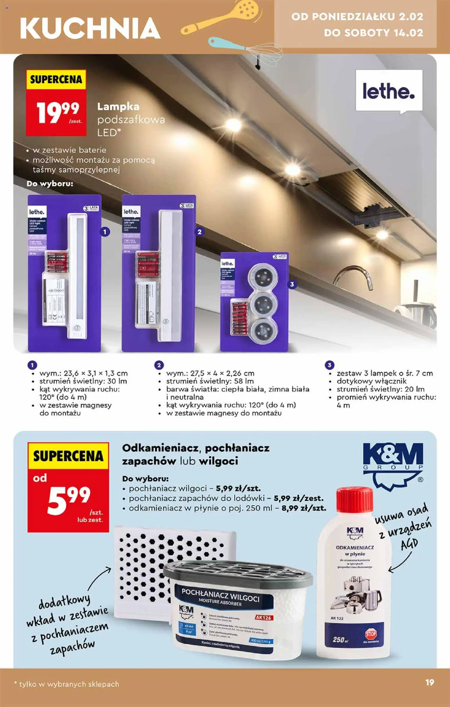 Biedronka gazetka - Hity i inspiracje od 31.01.2026 | Strona: 19 | Produkty: Pochłaniacz zapachów do lodówki, Baterie