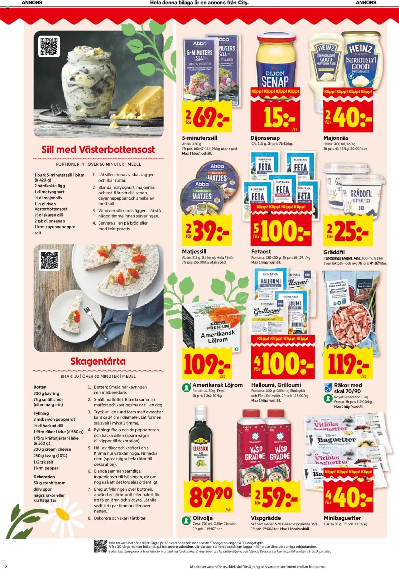 ICA Kvantum reklamblad aktuell från 16.06.2025 | Sida: 12 | Produkter: Senap, Majonnäs, Ägg, Kvarg