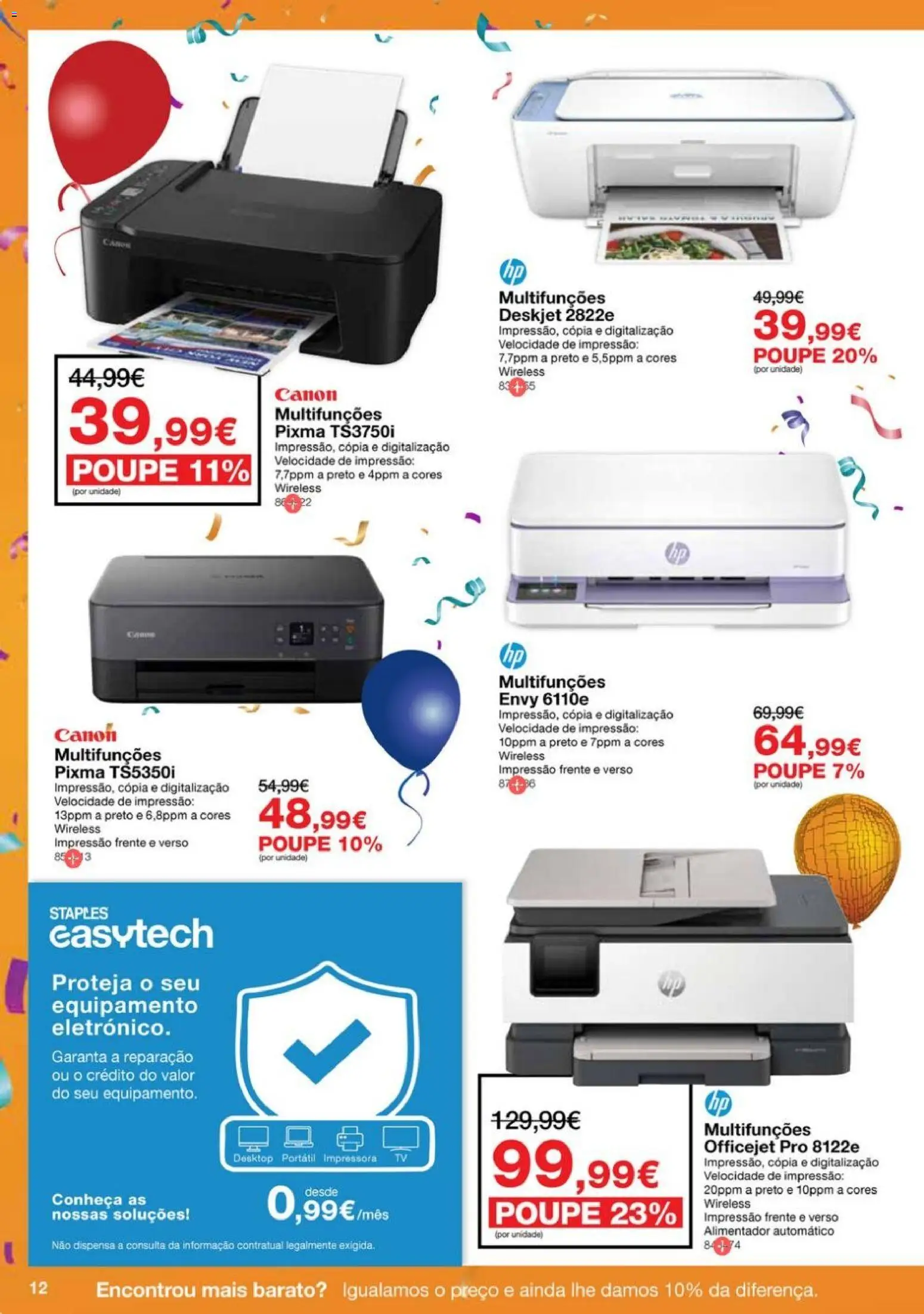 Staples - Festa das Cadeiras e Mobiliário │ válido de 06.11.2025 | Página: 12 | Produtos: Impressora
