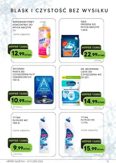 Pogląd oferty "Hipper Gazetka" - ważna od 10.01.2026 | Strona: 15 | Produkty: Cleaner