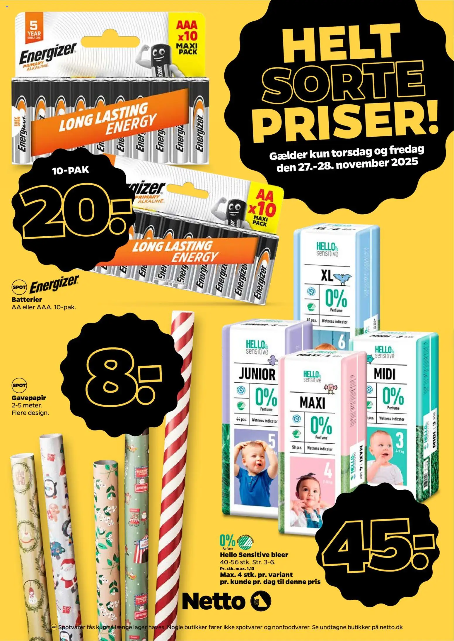 Netto tilbudsavis – gyldig fra 22.11.2025 | Side: 29 | Produkter: Parfume, Batterier