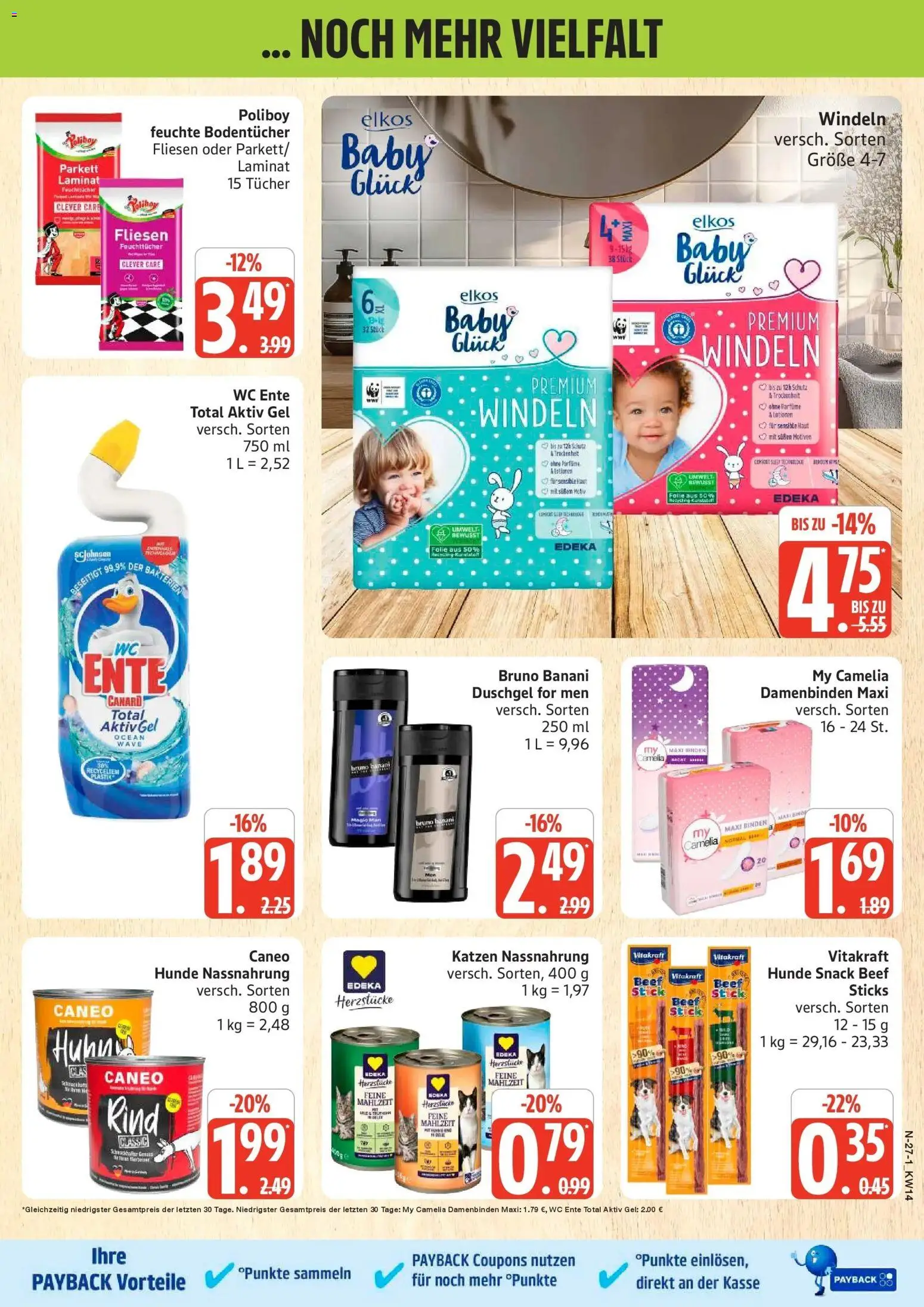 Edeka prospekt Rostock	 – gültig ab 30.03.2026 | Seite: 27 | Produkte: Duschgel, Shower Gel, Ente
