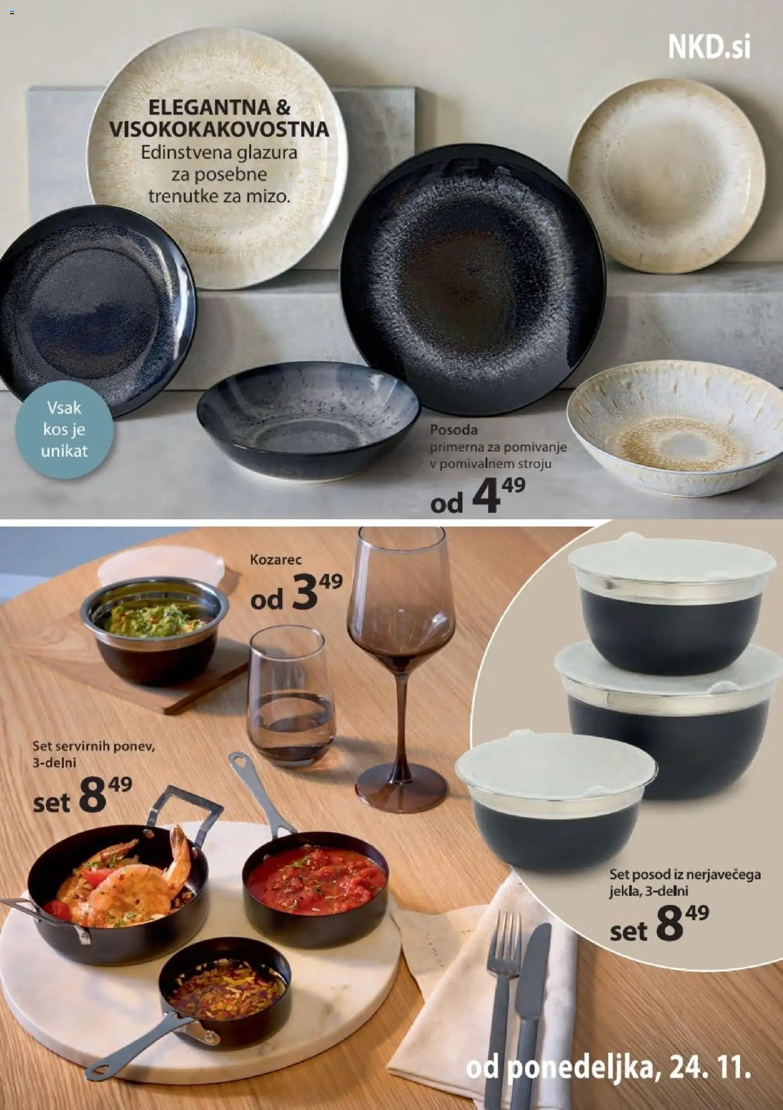 Novi NKD katalog ponudbe – veljaven od 24.11.2025 | Stran: 5 | Izdelki: Kozarec, Kos