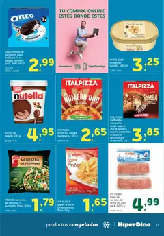 Vista previa HiperDino folleto válido desde el 09.04.2026 | Página: 11 | Productos: Pizza, Helado