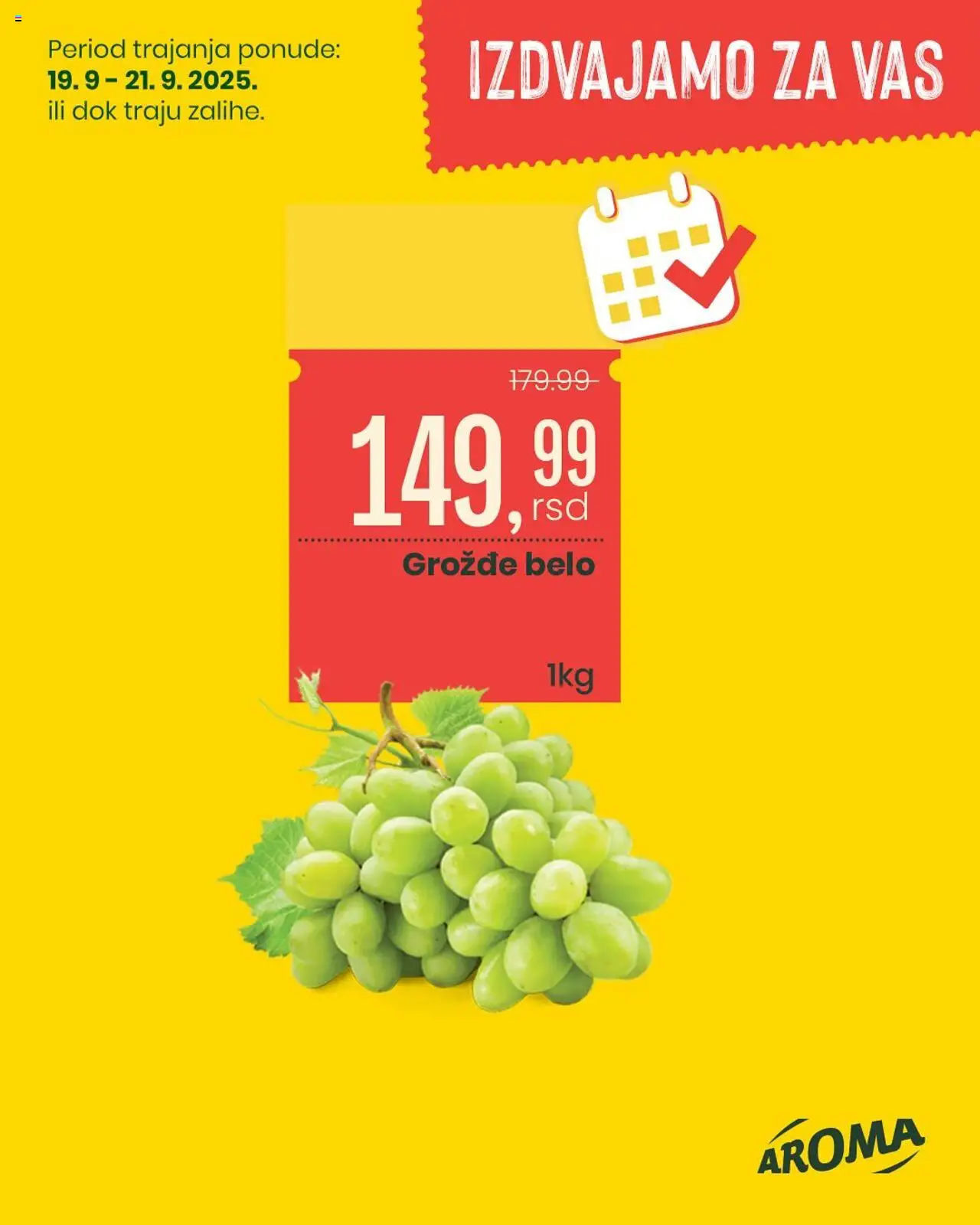 Aroma Market katalog - važi od 19.09.2025 | Strana: 1