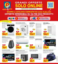 Anteprima del volantino Volantino D Più	 valido a partire dal 01.12.2025 | Pagina: 19 | Prodotti: Schermo, Climatizzatore, Anticalcare, Acqua