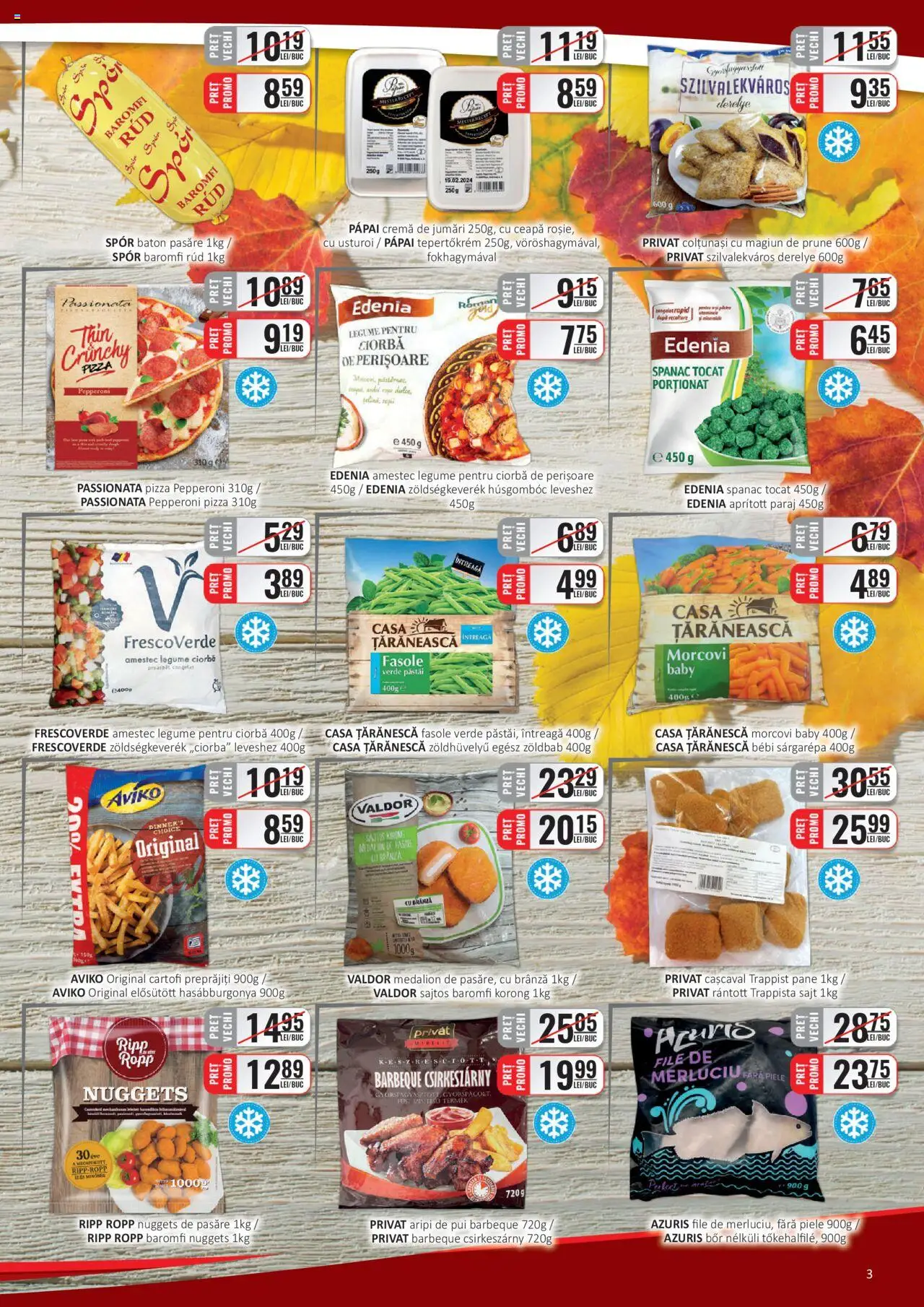 Noul catalog CBA – valabil de la 01.10.2025 | Pagină: 3 | Produse: Hacıyatmaz Kedi Oyuncağı, Prune, Fasole verde, Cartofi