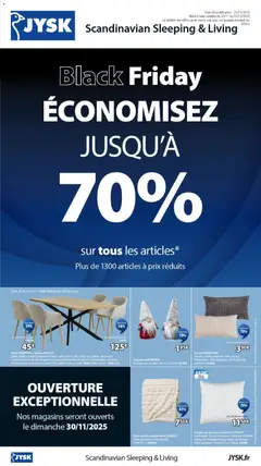 Jysk - Prévisualisation de Jysk Black Friday valide à partir de 25.11.2025