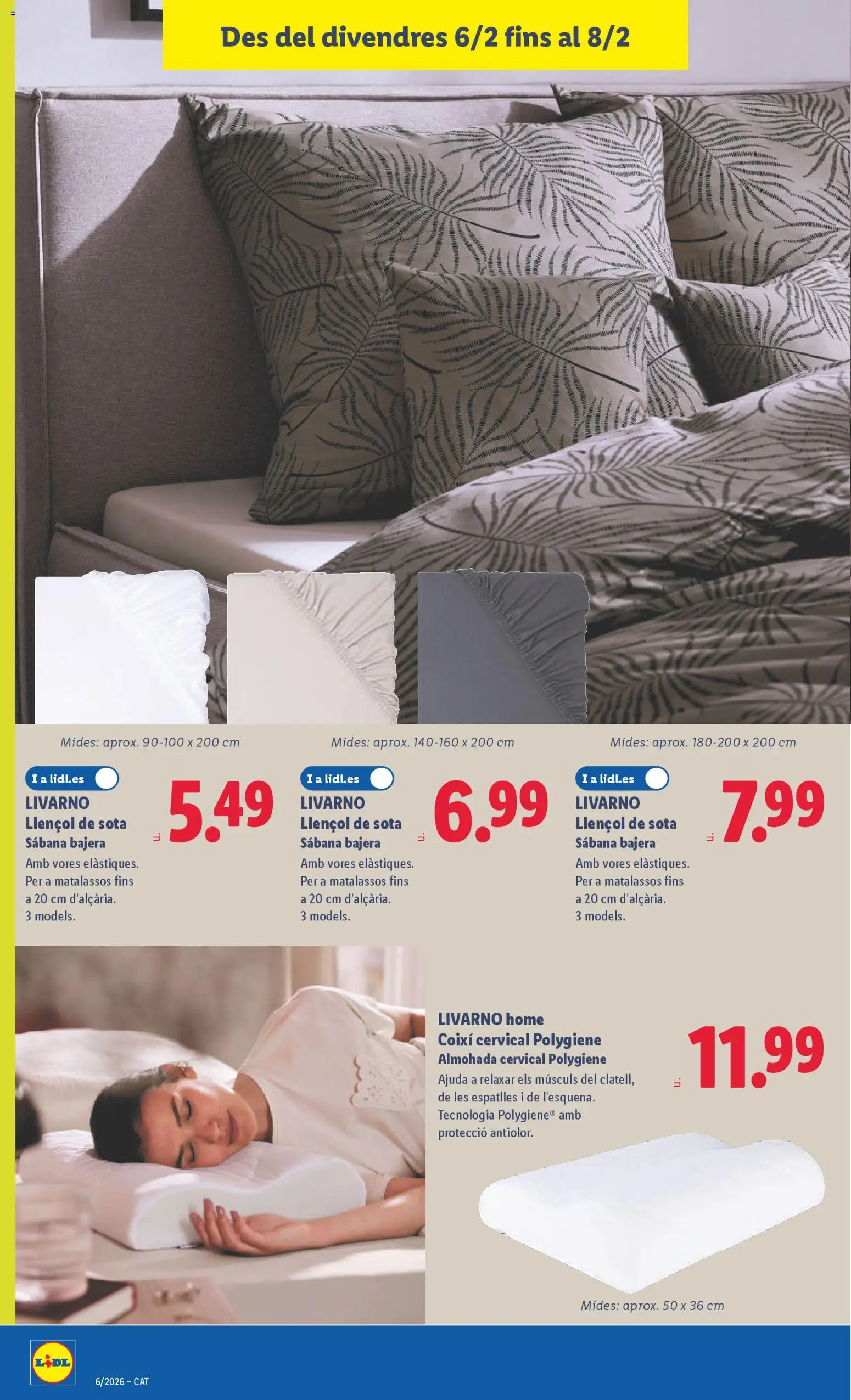 Lidl folleto de bazar │ válido desde el 02.02.2026 | Página: 22 | Productos: Almohada