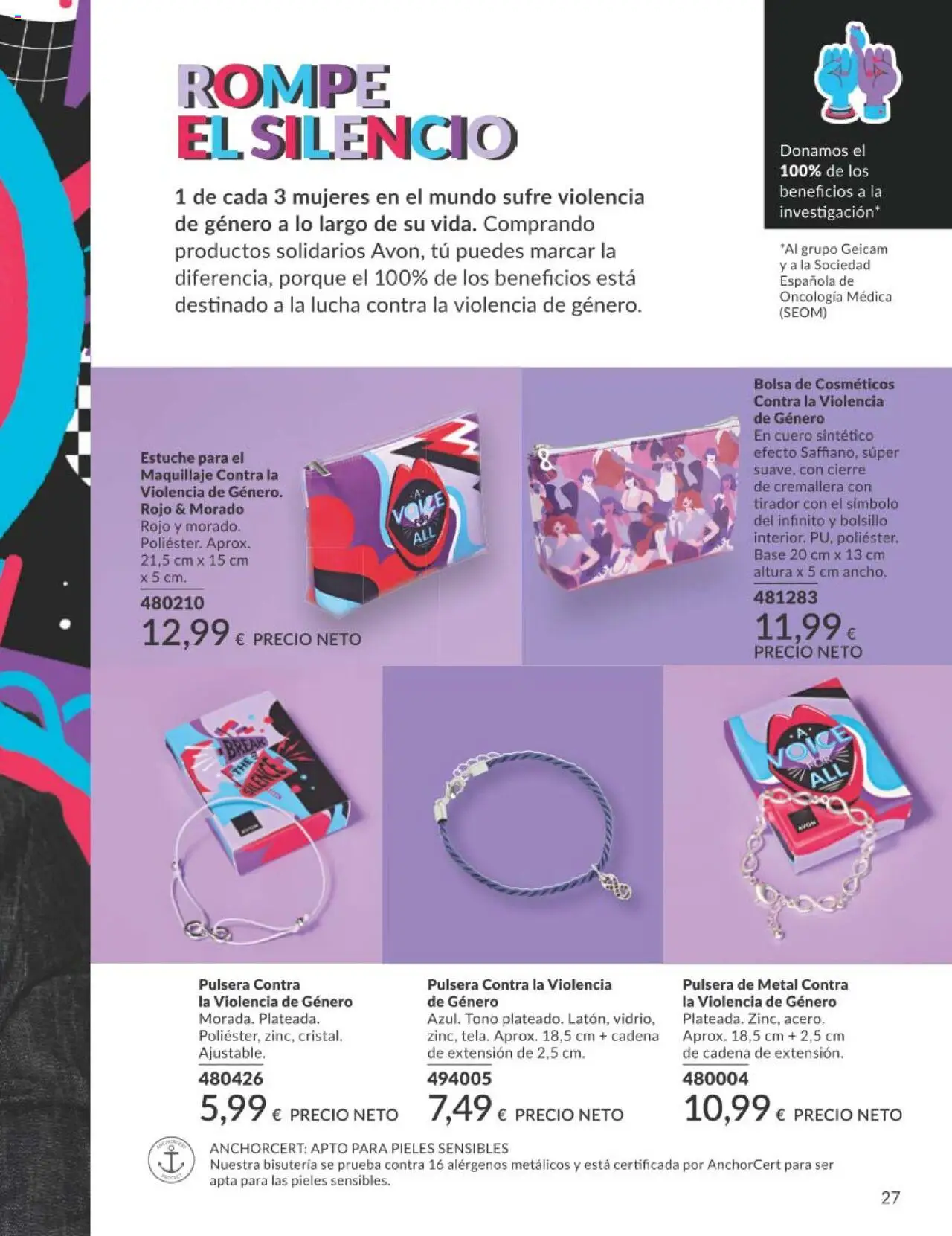 Catálogo AVON campaña 7 │ válido desde el 01.07.2025 | Página: 27 | Productos: Maquillaje, Bolsa