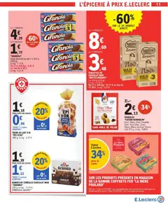 E.Leclerc - Prévisualisation de GRANOLA, Goût chocolat au lait 3 x 200 g (600 g) valide à partir de 10.03.2026 | Page: 11
