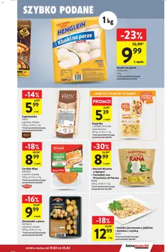 Pogląd oferty "Intermarche Gazetka" - ważna od 19.02.2026 | Strona: 19 | Produkty: Zapiekanka, Tortellini, Prosciutto, Sałatka