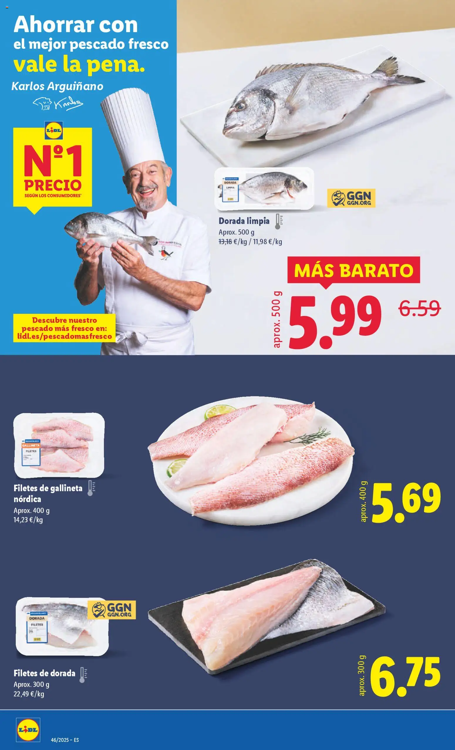 Lidl folleto │ válido desde el 10.11.2025 | Página: 6 | Productos: Pescado