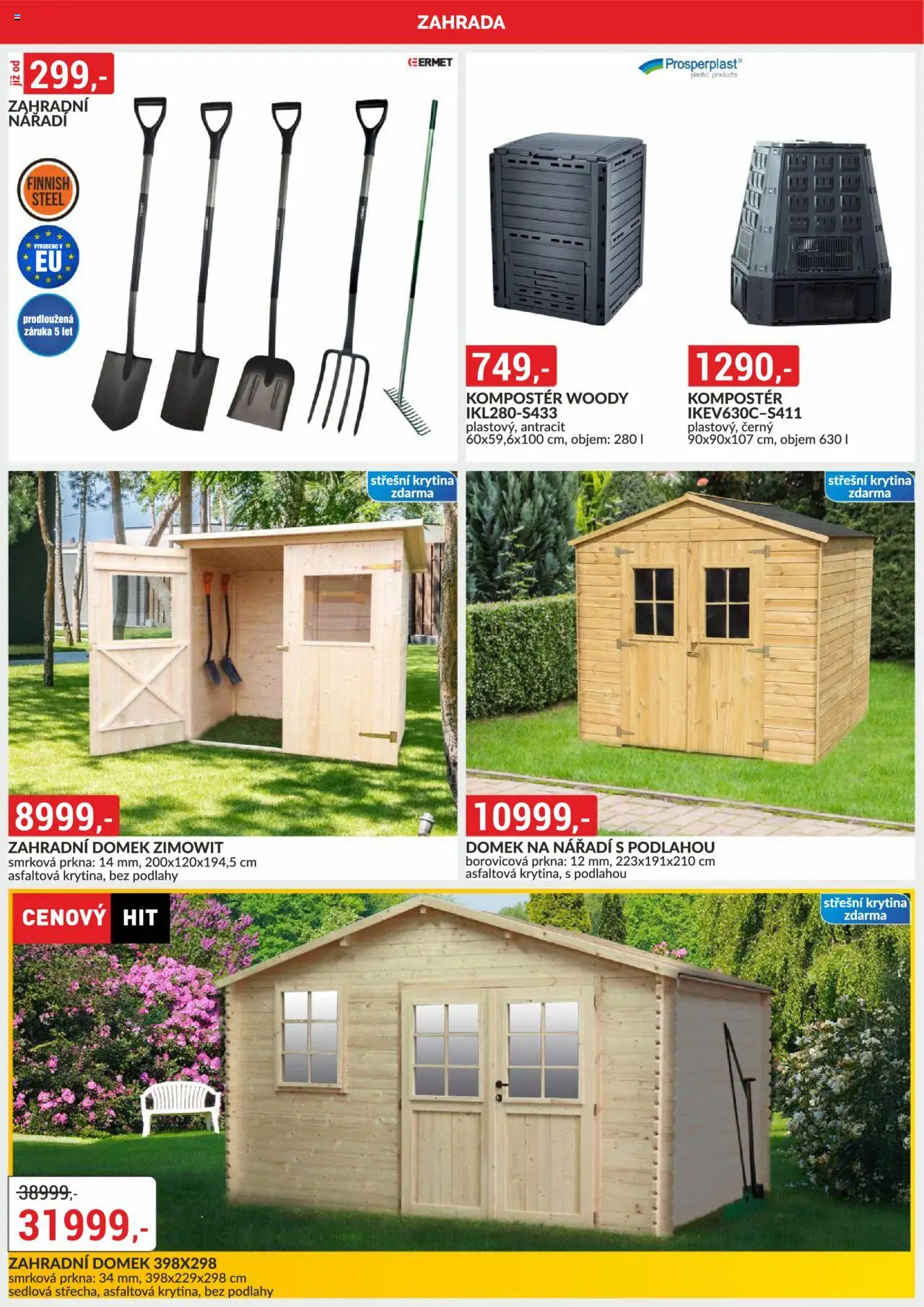 BAUMAX leták od 01.10.2025 | Strana: 47 | Produkty: Zahrada, Kompostér, Zahradní domek, Nářadí