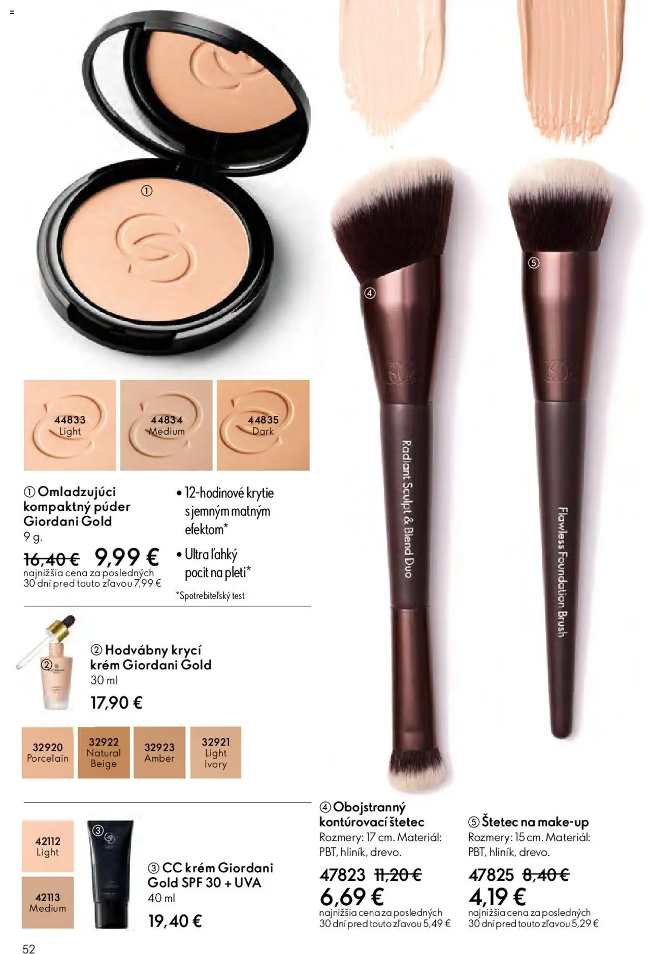 Katalóg Oriflame 13 2025 │ platný od 07.09.2025 | Strana: 52 | Produkty: Púder, CC krém, Štetec, Krém