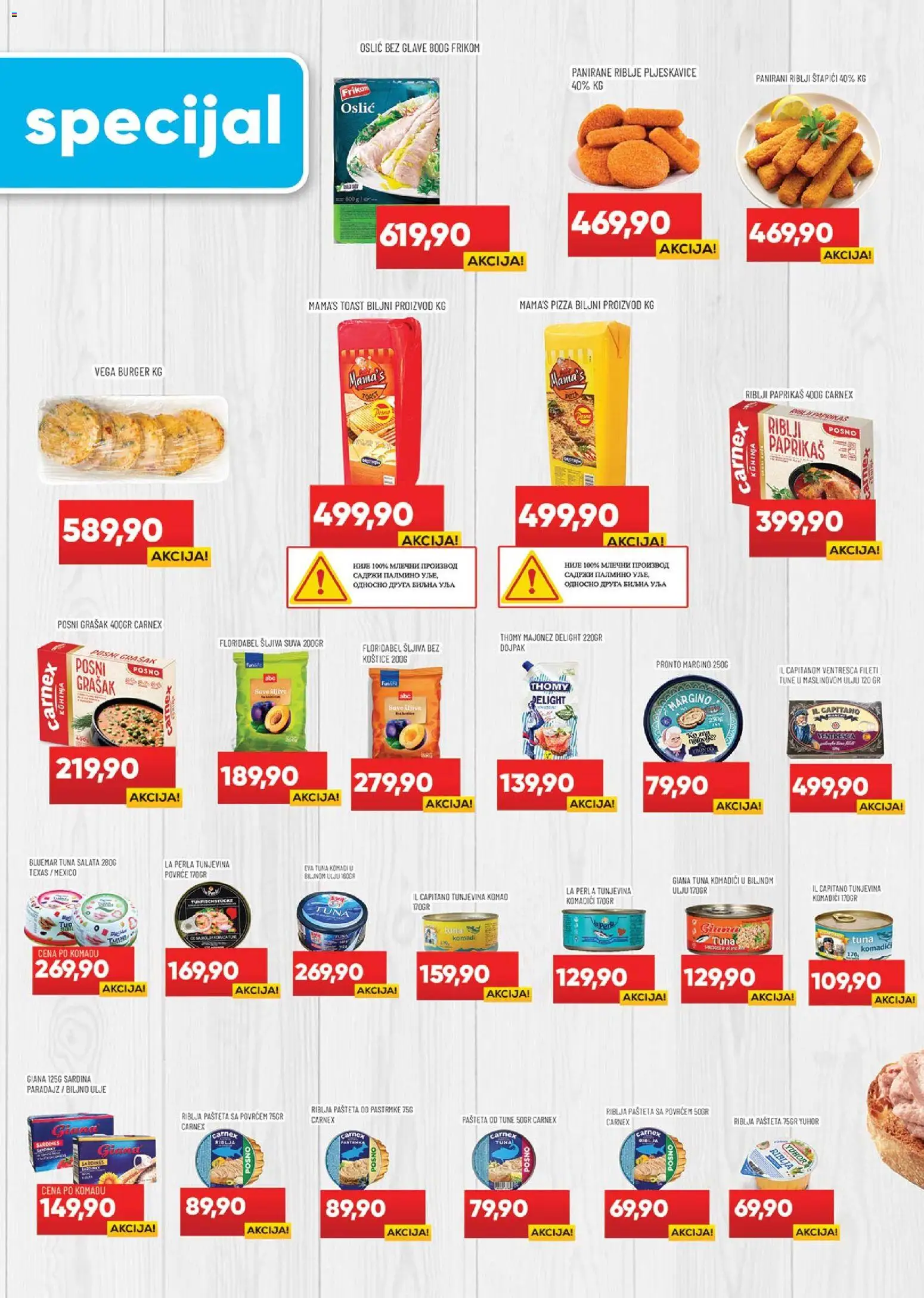 Medius katalog - važi od 07.04.2026 | Strana: 9 | Proizvode: Salata, Grašak, Šljiva, Sardina