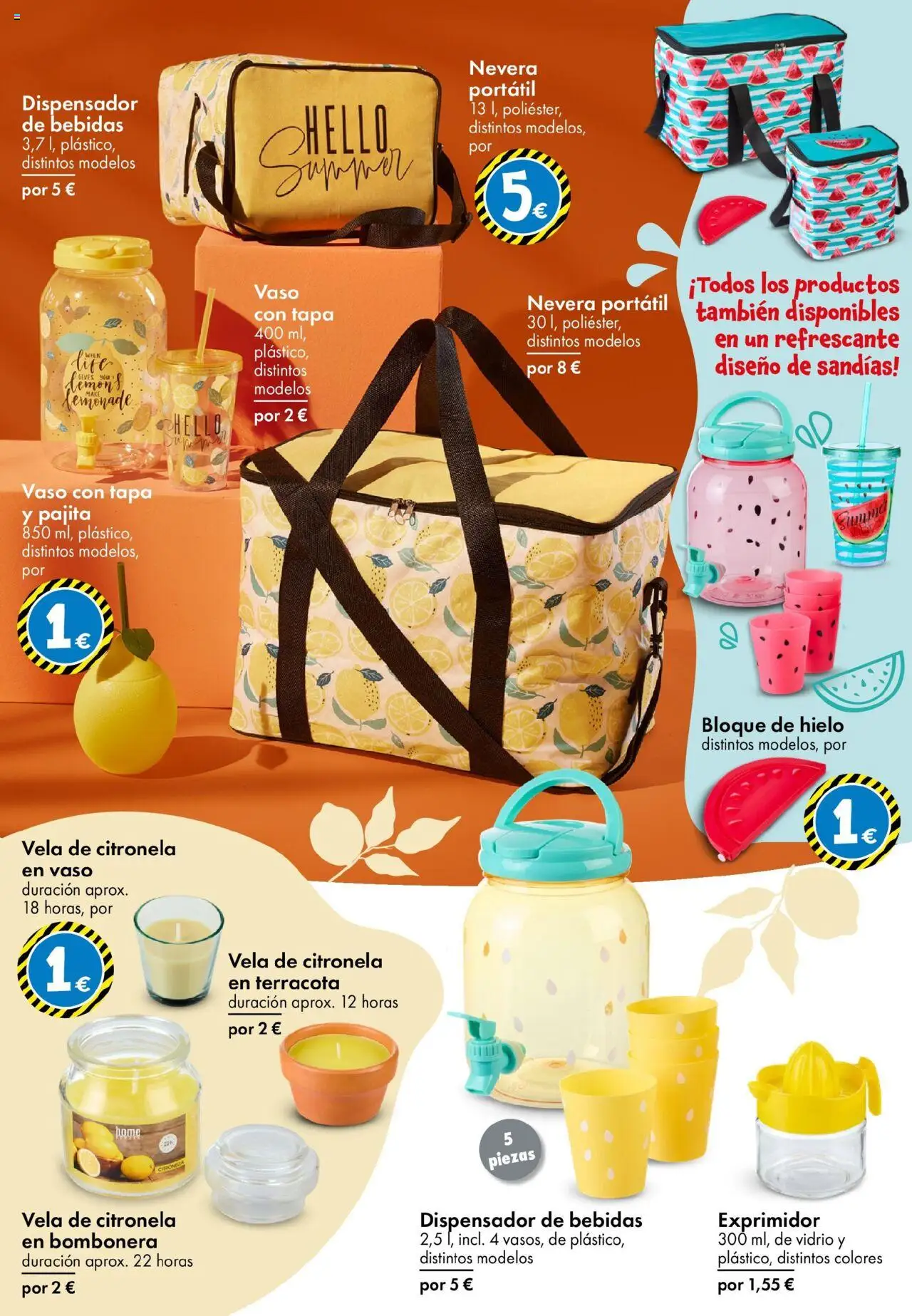 TEDi - folleto │ válido desde el 04.06.2025 | Página: 20 | Productos: Vela, Dispensador, Nevera, Exprimidor