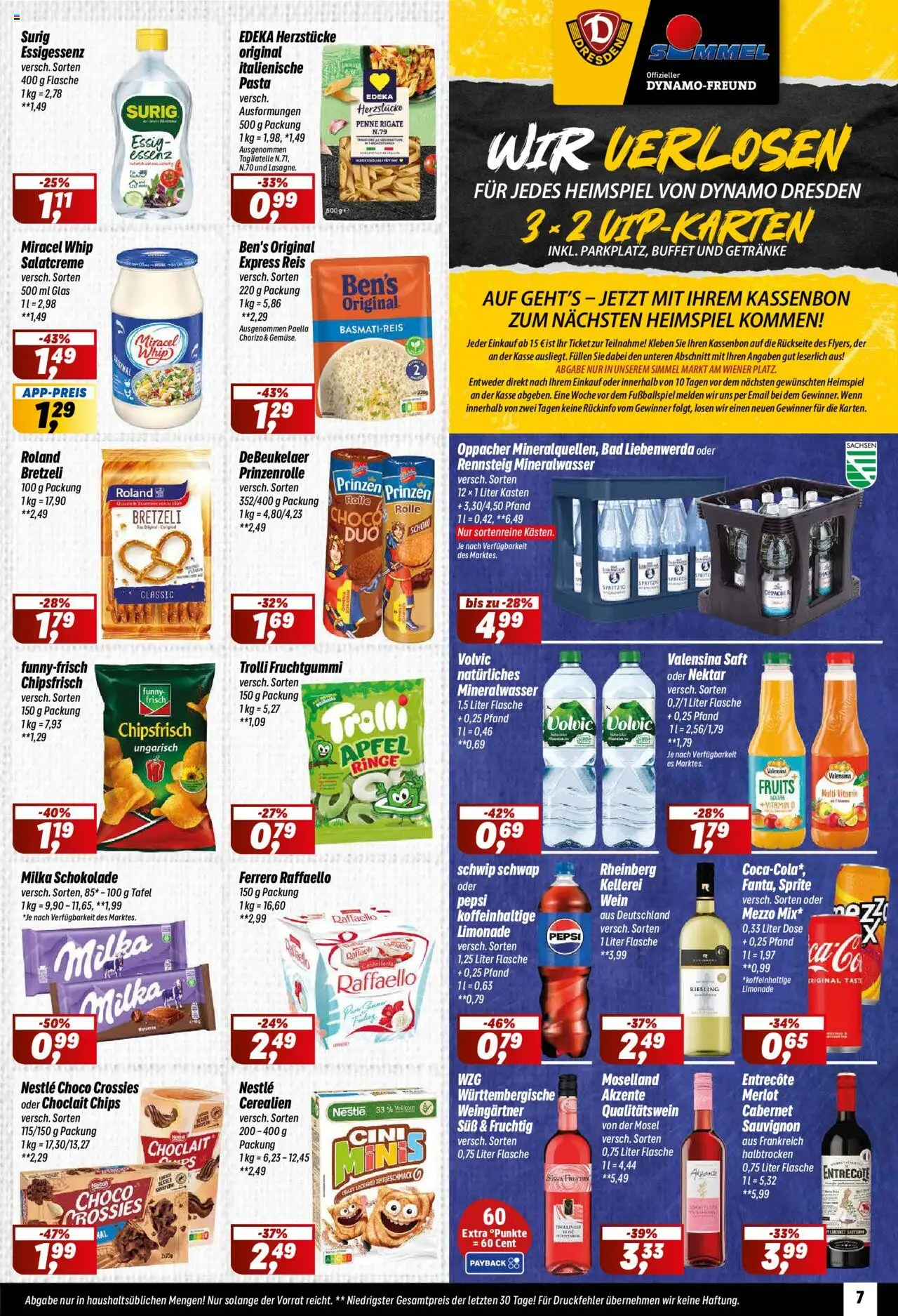 Simmel Prospekt 	 – gültig ab 13.10.2025 | Seite: 7 | Produkte: Sprite, Äpfel, Mineralwasser, Wein