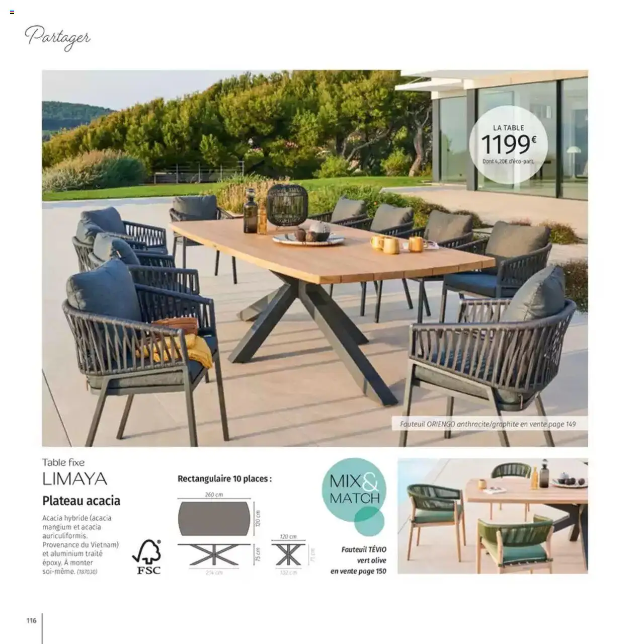  | Page: 116 | Produits: Olive, Plateau, Fauteuil, Table
