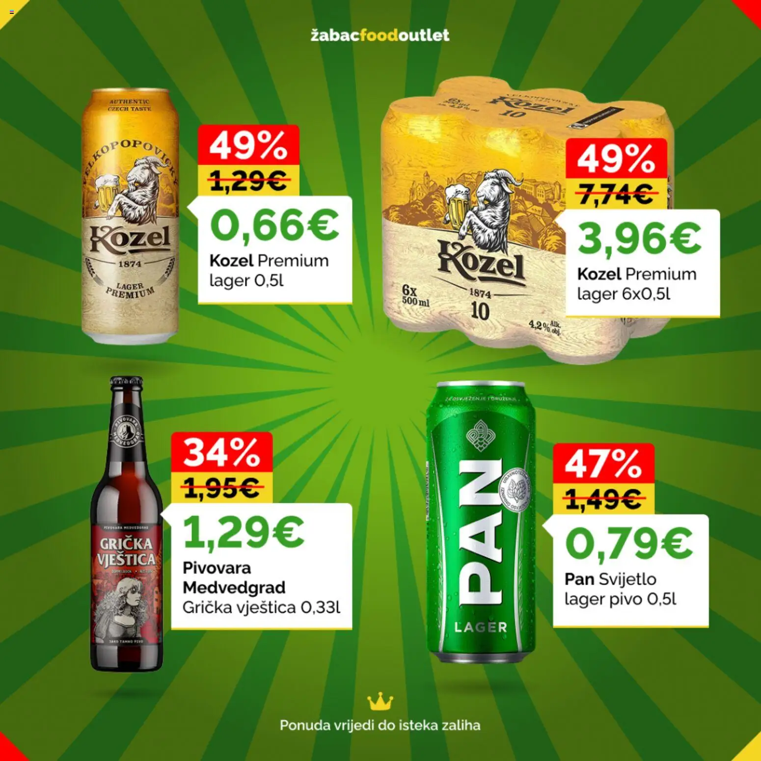Žabac katalog | vrijedi od 02.03.2026 | Stranica: 22 | Proizvodi: Kozel, Pivo, Pan