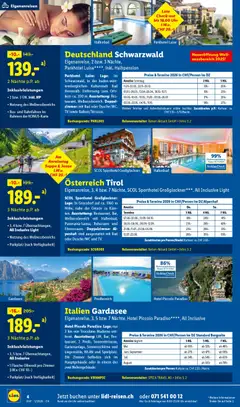 Lidl Aktionen Reisen Januar ab 29.12.2025 gültig | Seite: 4 | Produkte: Bad, Uhr, TV, HP