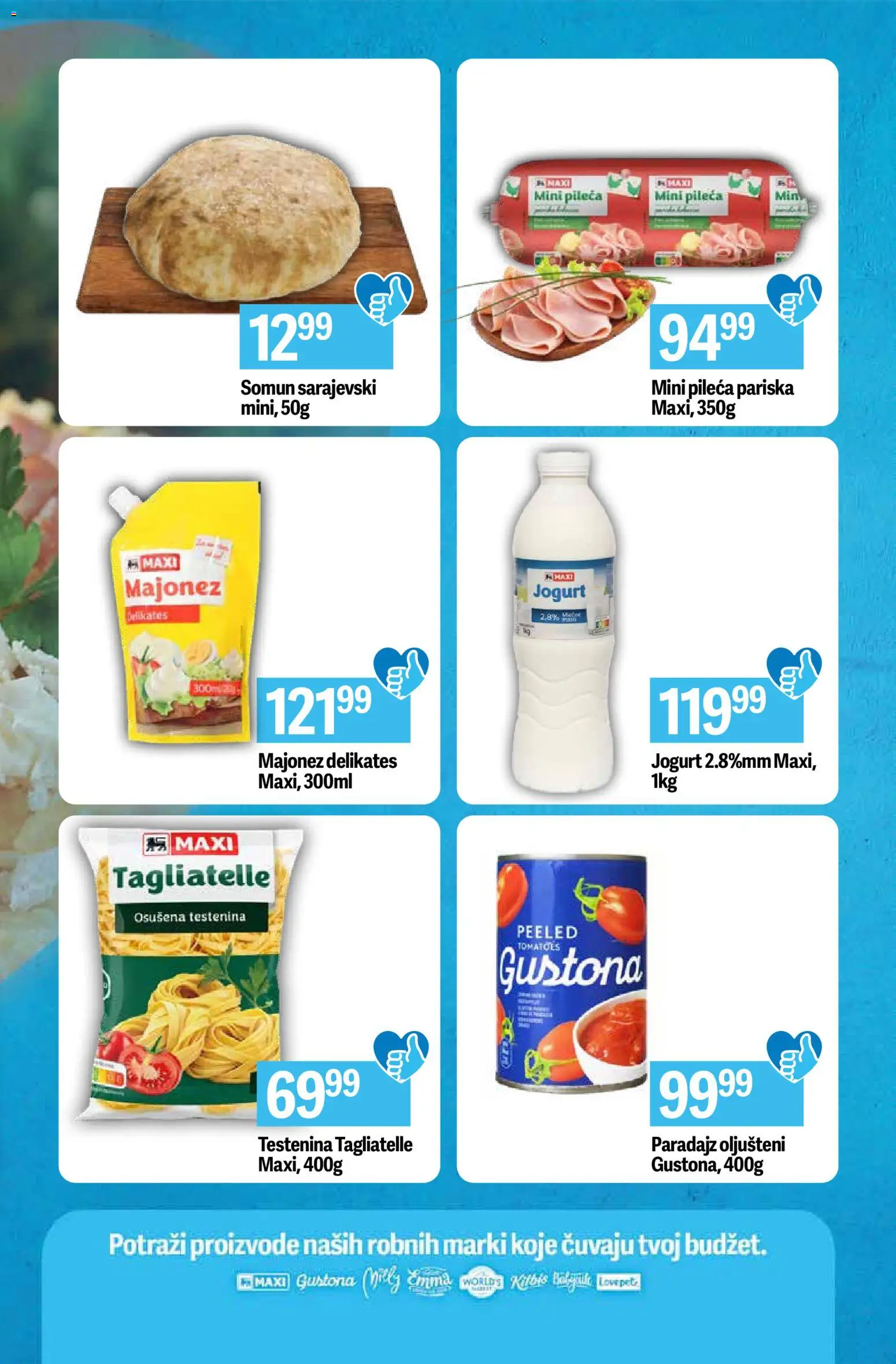 Maxi katalog - važi od 08.01.2026 | Strana: 3 | Proizvode: Majonez, Testenina, Somun, Tagliatelle