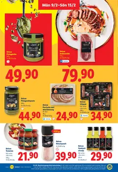 Lidl - Gäller 9/2-15/2 i din butik - Förhandsvisning av reklamblad från butik Lidl aktuell från 09.02.2026 | Sida: 13 | Produkter: Rock, Olivolja, Fläsk, Tomatsås
