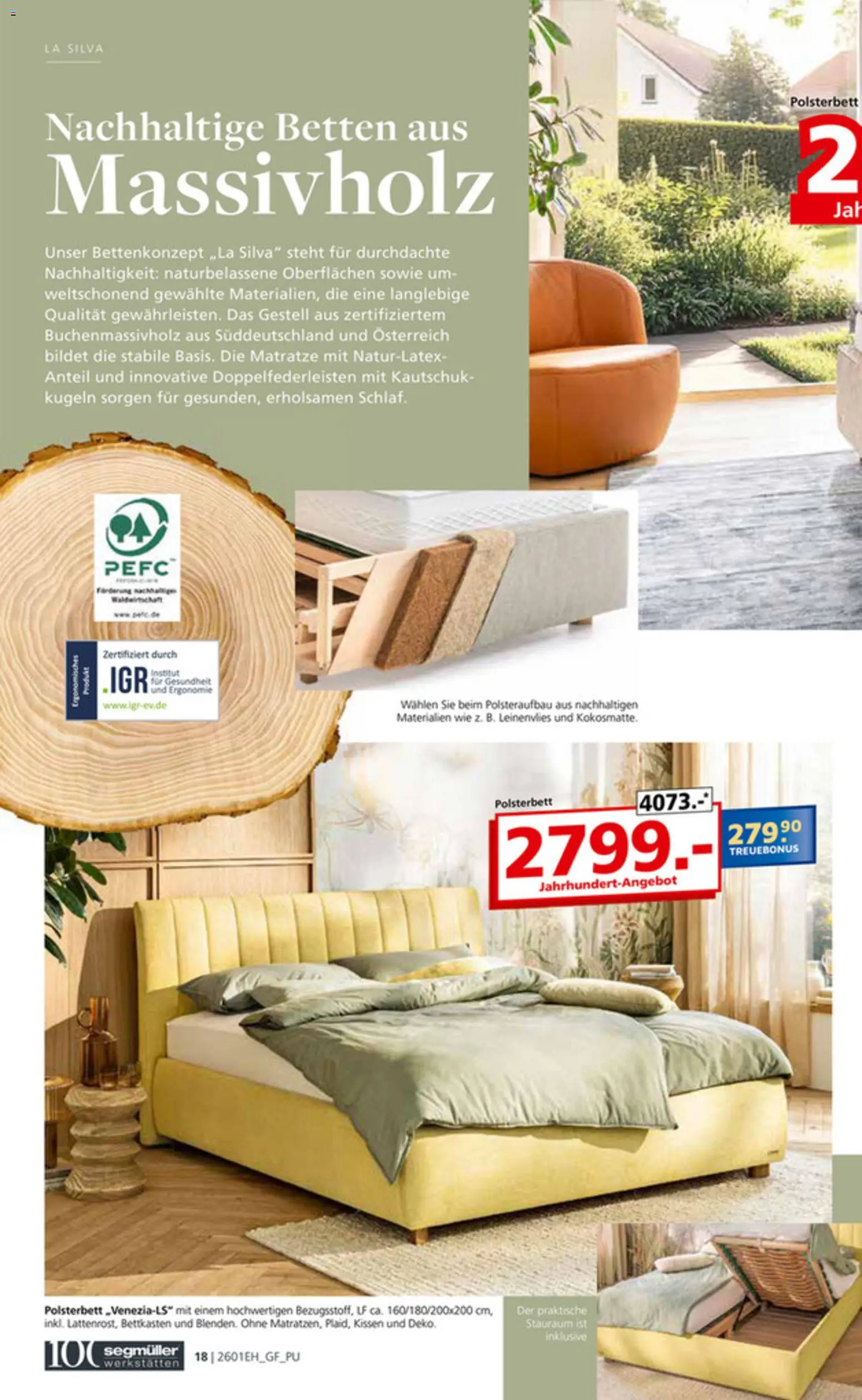 Segmüller Bestes Handwerk aus Bayern  – gültig ab 27.12.2025 | Seite: 18 | Produkte: Matratze, Kissen, Polsterbett