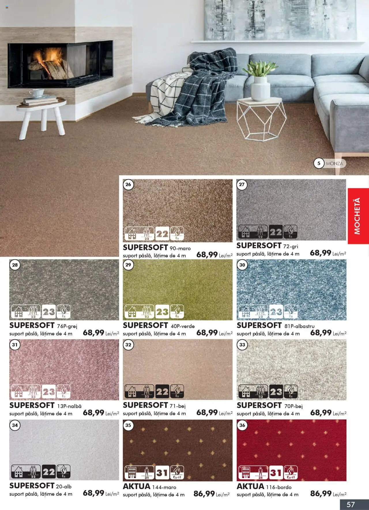 Noul catalog Diego – valabil de la 01.10.2025 | Pagină: 57 | Produse: Mochetă