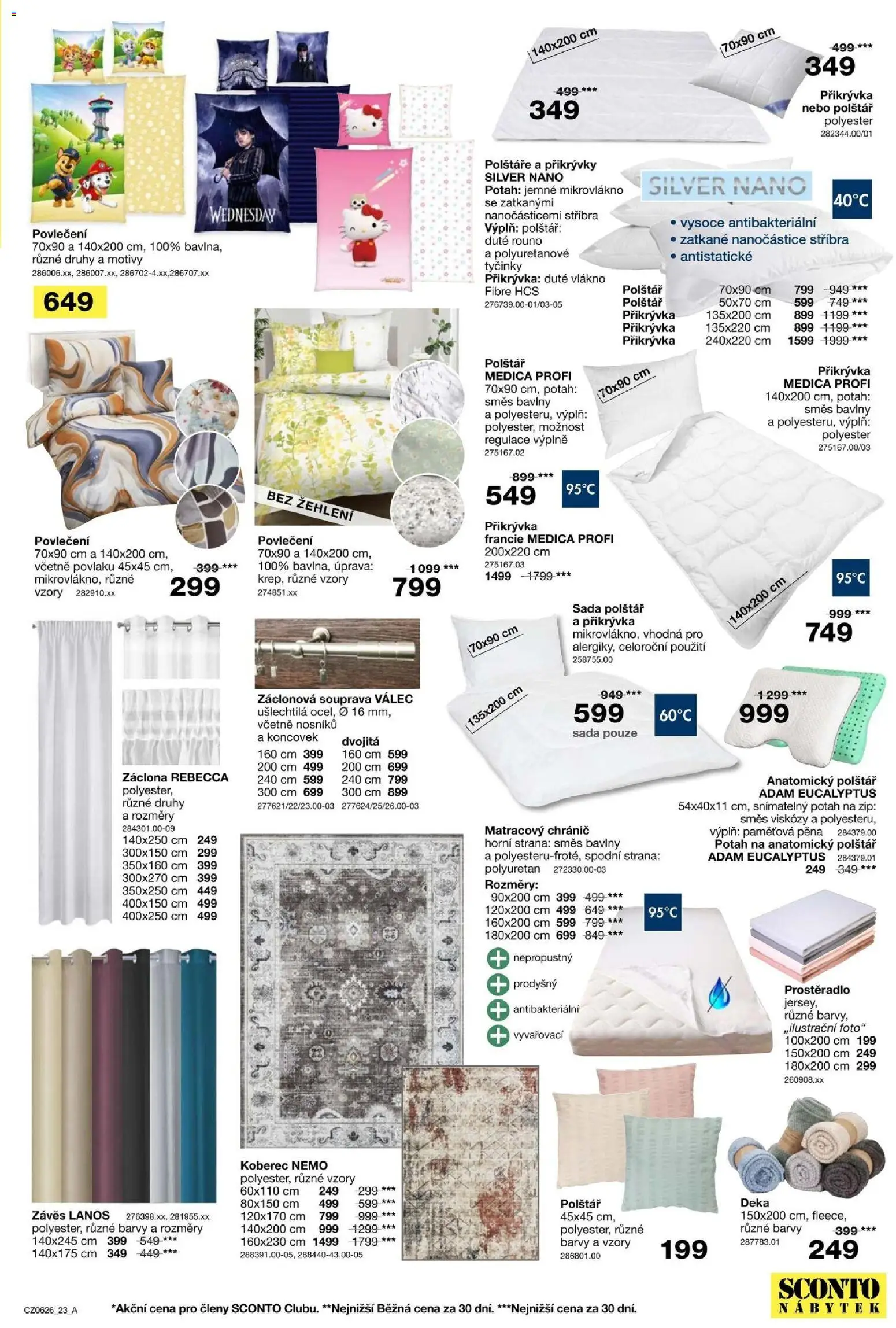 Sconto nábytek leták od 22.04.2026 | Strana: 23 | Produkty: Tyčinky, Povlečení, Přikrývka, Barvy