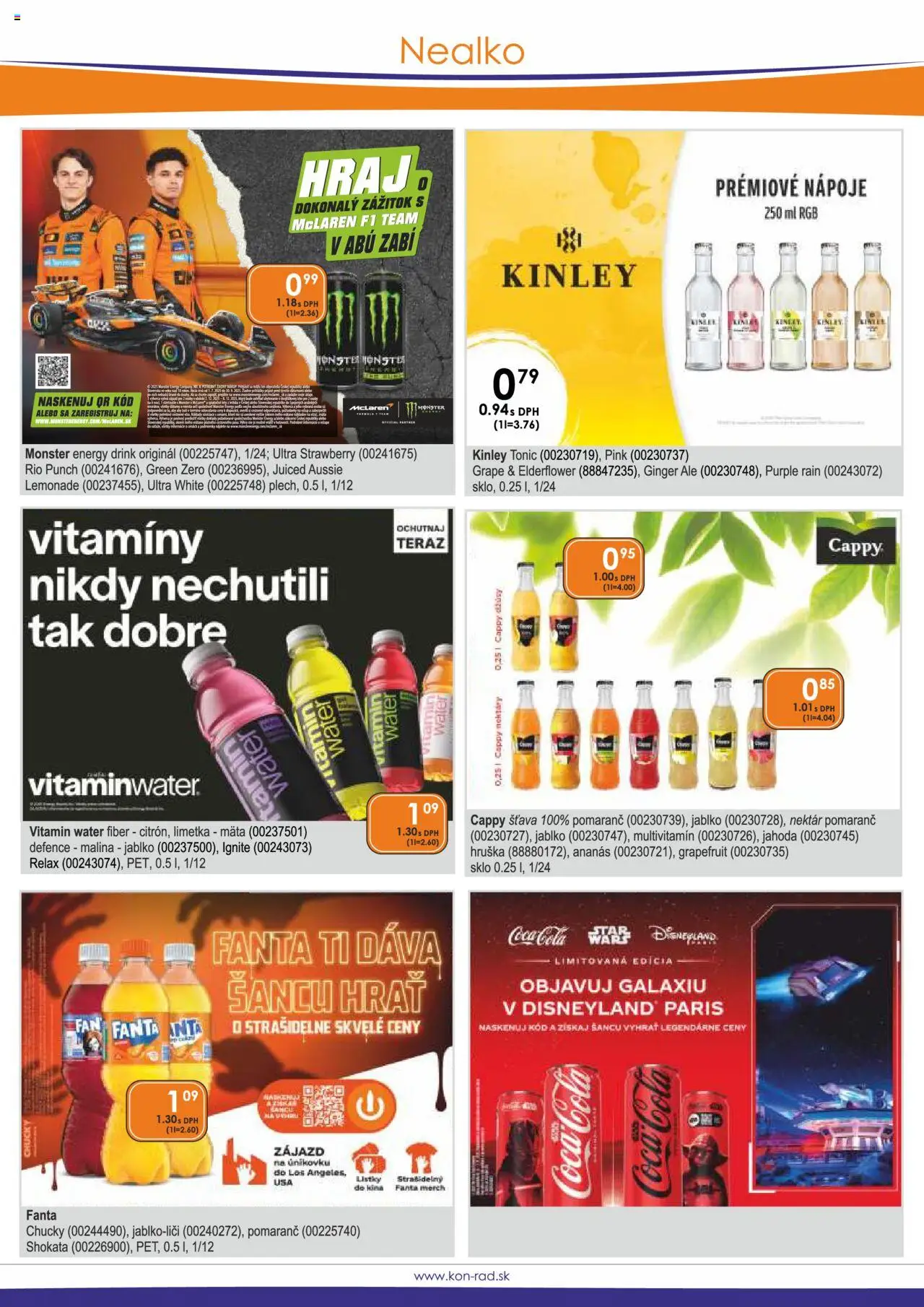 KON - RAD leták │ platný od 01.09.2025 | Strana: 26 | Produkty: Limetka, Ananás, Grapefruit, Fanta