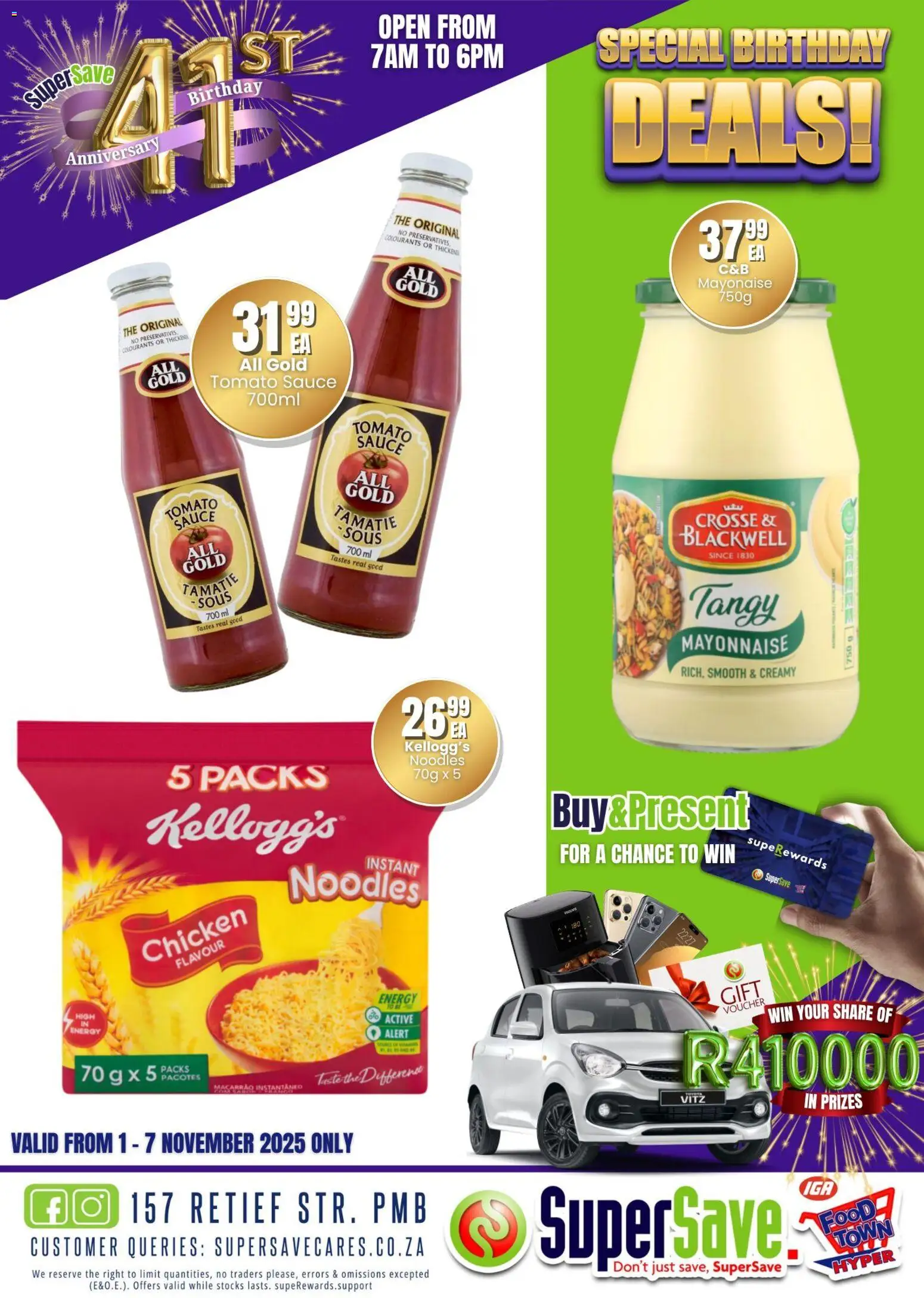 New Super Save catalogue – valid from 31.10.2025 | Page: 73 | Products: Chicken, Tomato sauce, Mayonnaise, Sauce