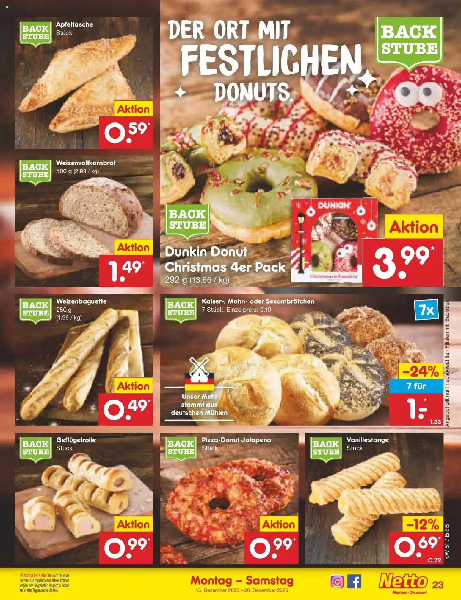 Netto Marken-Discount prospekt Nordhausen	 – gültig ab 15.12.2025 | Seite: 35 | Produkte: Mehl, Backofen