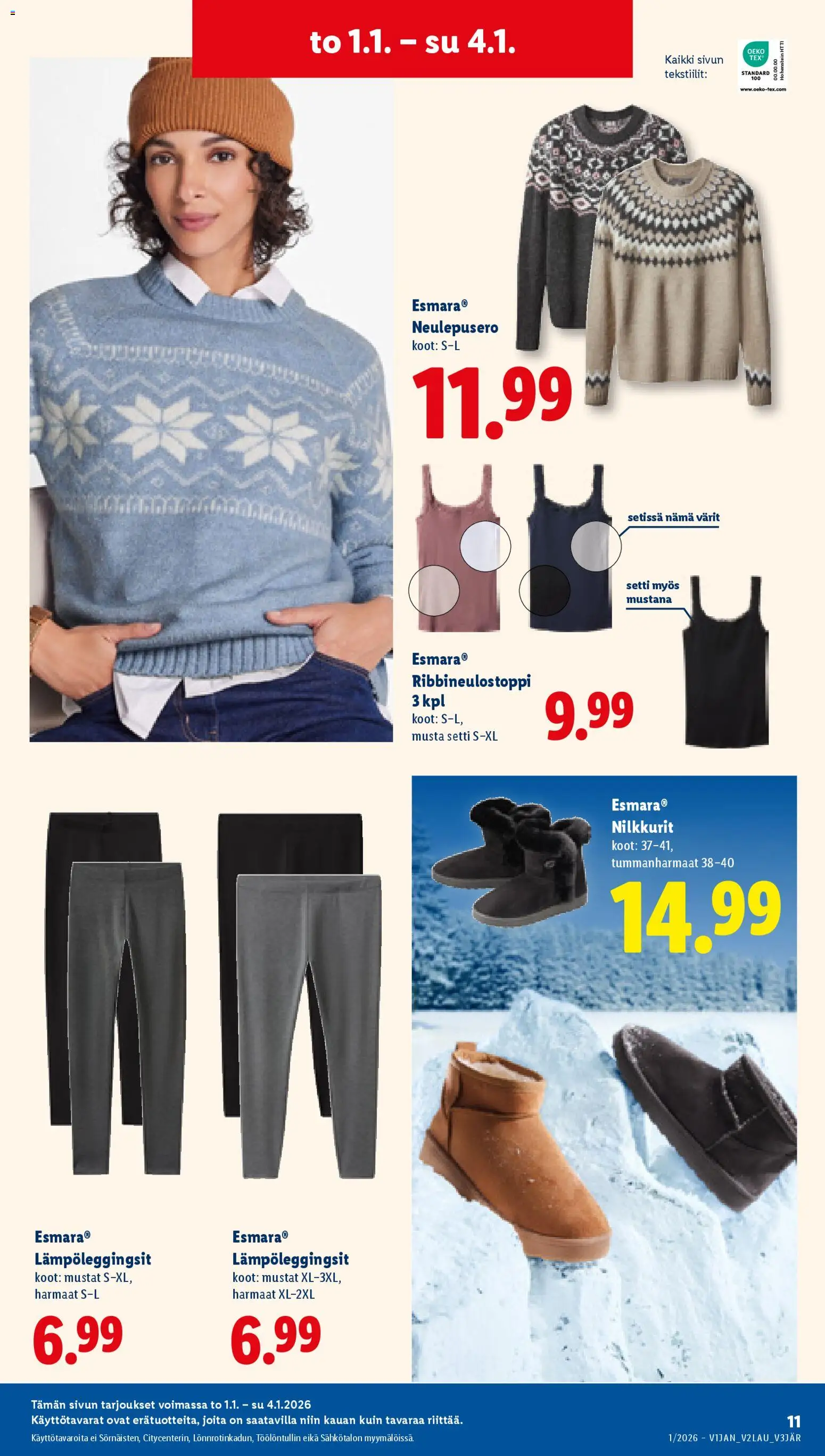 Lidl tarjoukset – voimassa 01.12.2025 alkaen | Sivu: 13 | Tuotteet: Nilkkurit