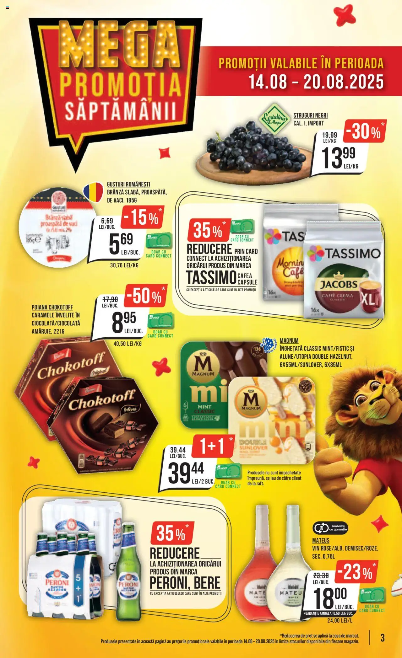 Catalog Mega Image – valabil de la 14.08.2025 | Pagină: 3 | Produse: Struguri, Cremă, Cafea, Vin