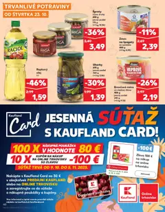 Kaufland leták platný od 23.10.2025 | Strana: 40 | Produkty: Olej, Repkový olej, Bravčové mäso, Špagety