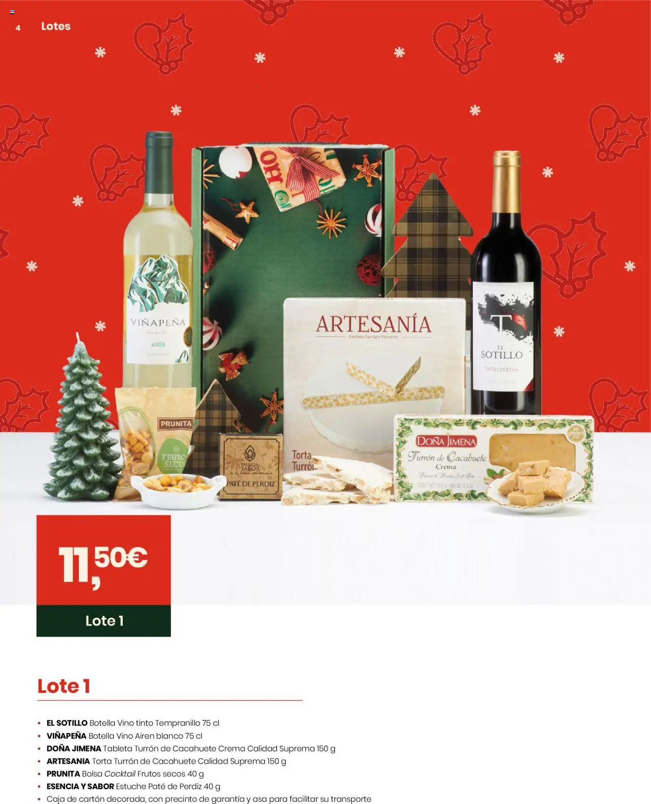 Eroski - Lotes y Cestas Navidad 2025 │ válido desde el 16.10.2025 | Página: 4 | Productos: Vino, Paté, Bolsa, Caja
