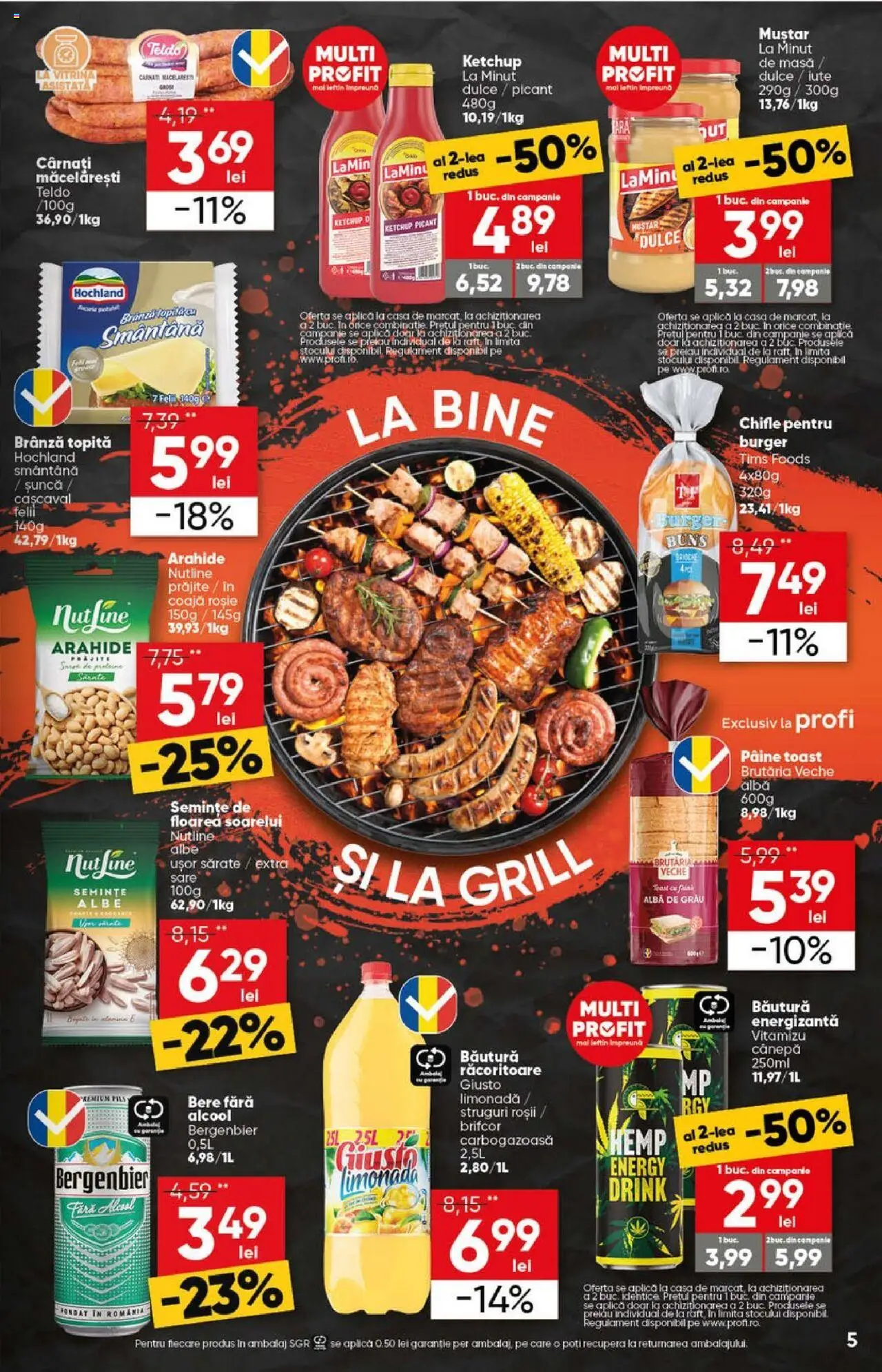 Catalog Profi Loco – valabil de la 09.07.2025 | Pagină: 5 | Produse: Grill, Brânză, Smântână, Burger