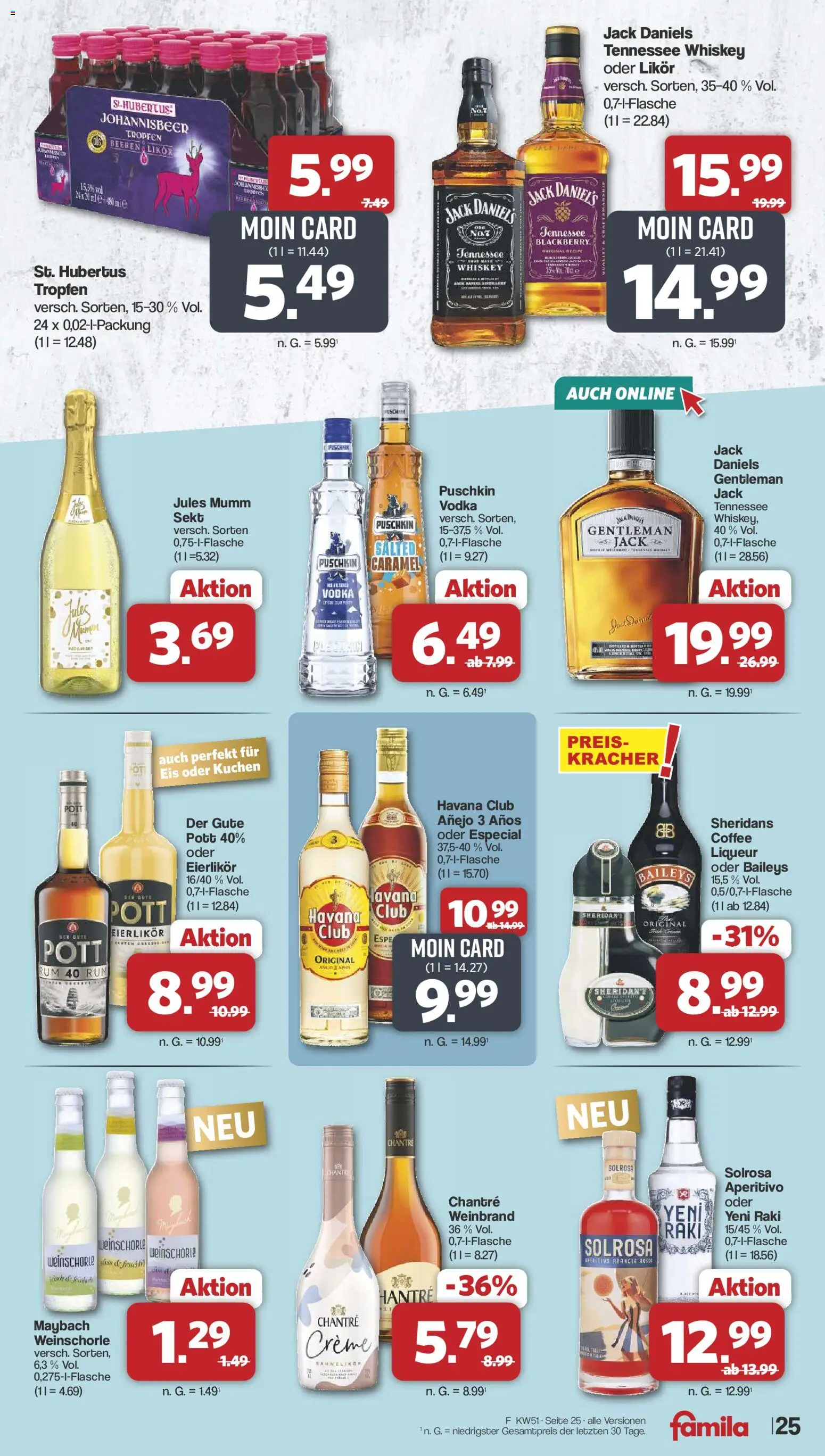 Famila Nordwest - Markt - Angebote – gültig ab 14.12.2025 | Seite: 27 | Produkte: Chantré, Vodka, Kuchen, Eis