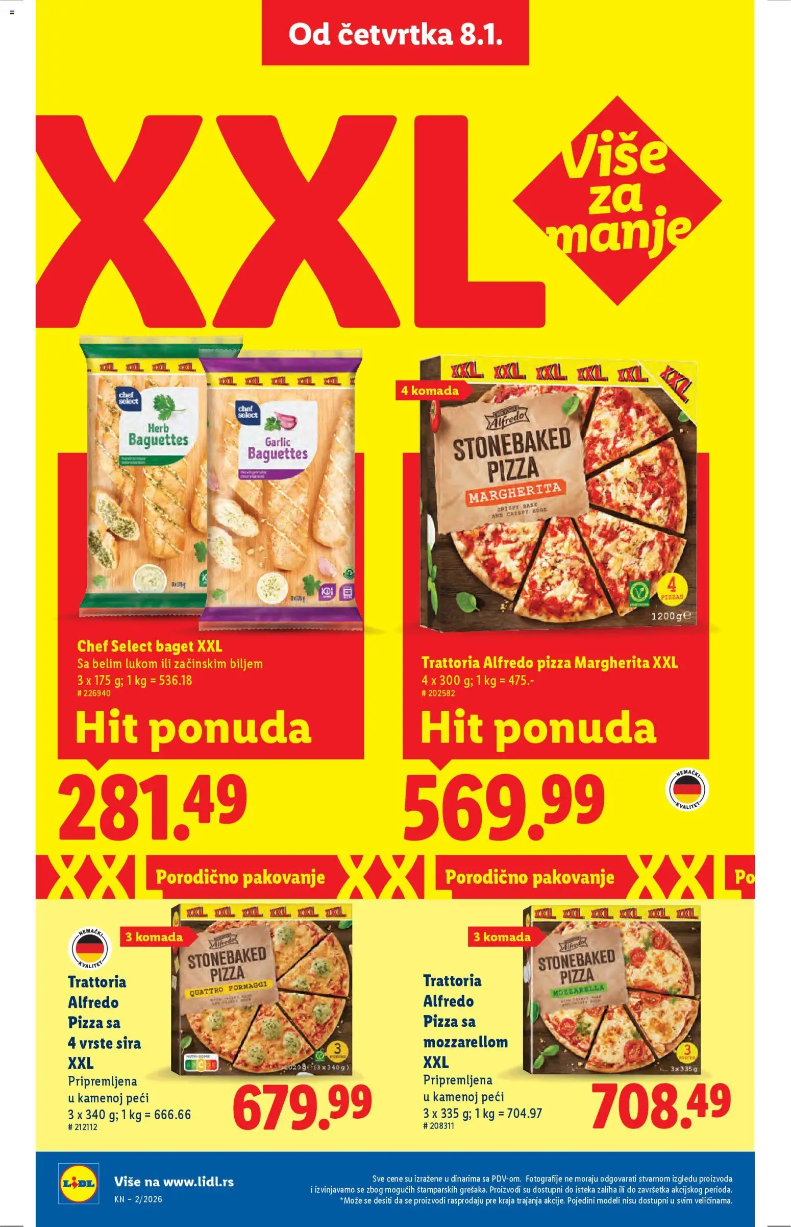 Lidl katalog - važi od 08.01.2026 | Strana: 28 | Proizvode: Baget, Pakovanje, Mozzarella