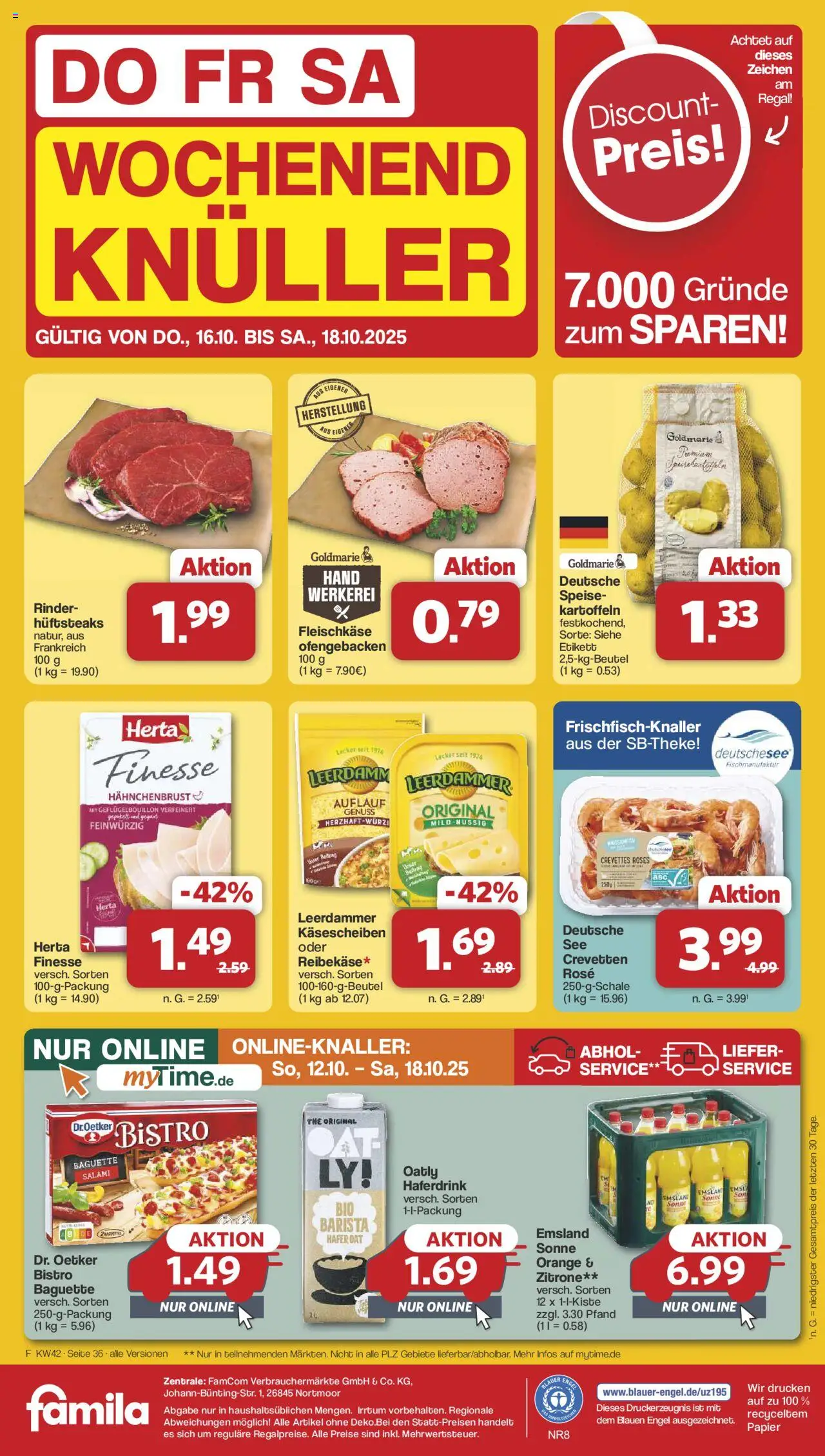 Famila Nordwest Prospekt 	 – gültig ab 13.10.2025 | Seite: 41 | Produkte: Regal, Haferdrink, Zitrone, Hahnchenbrust
